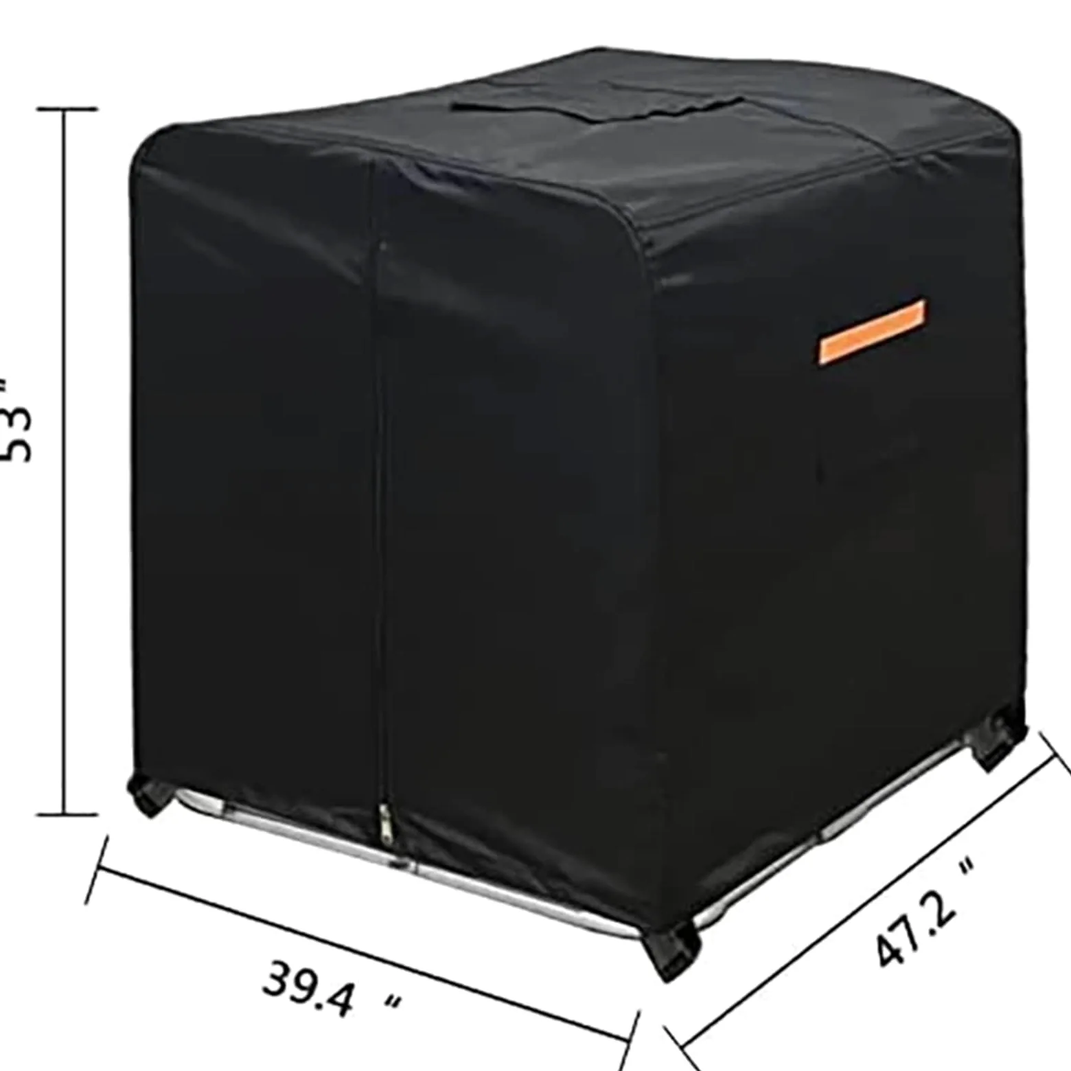 Cubierta de Tanque IBC Cubierta de tanque de agua IBC, cubierta de bolsa de 330 galones, cubierta de protección de jardín for exteriores de 1000L, Material protector solar resistente al agua con crema