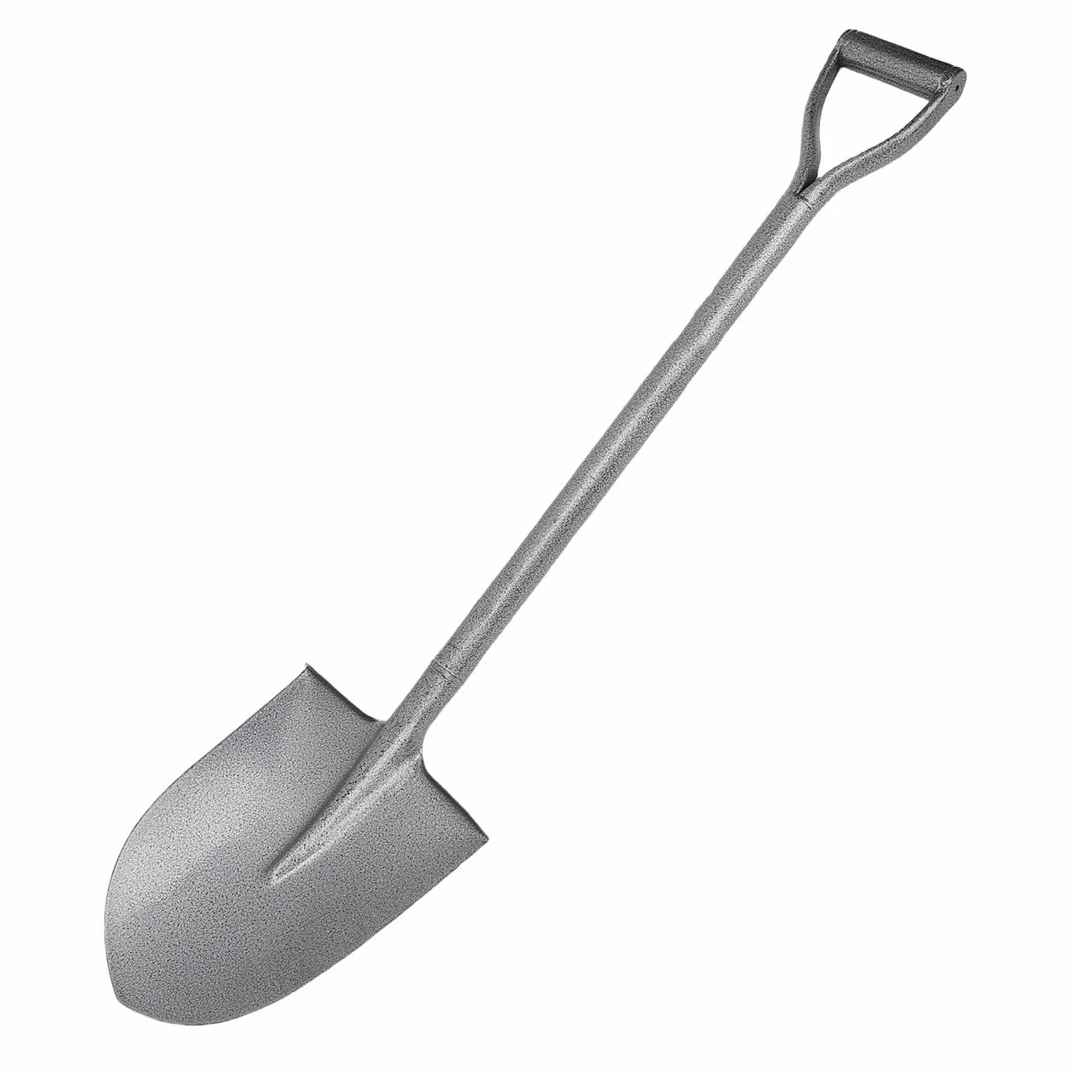 Jeffergarden Pala Pequeña Pala Totalmente Metálica para Excavar Jardinería Plantación para Acampar Punta Corta en D Acero MN 100 Cm
