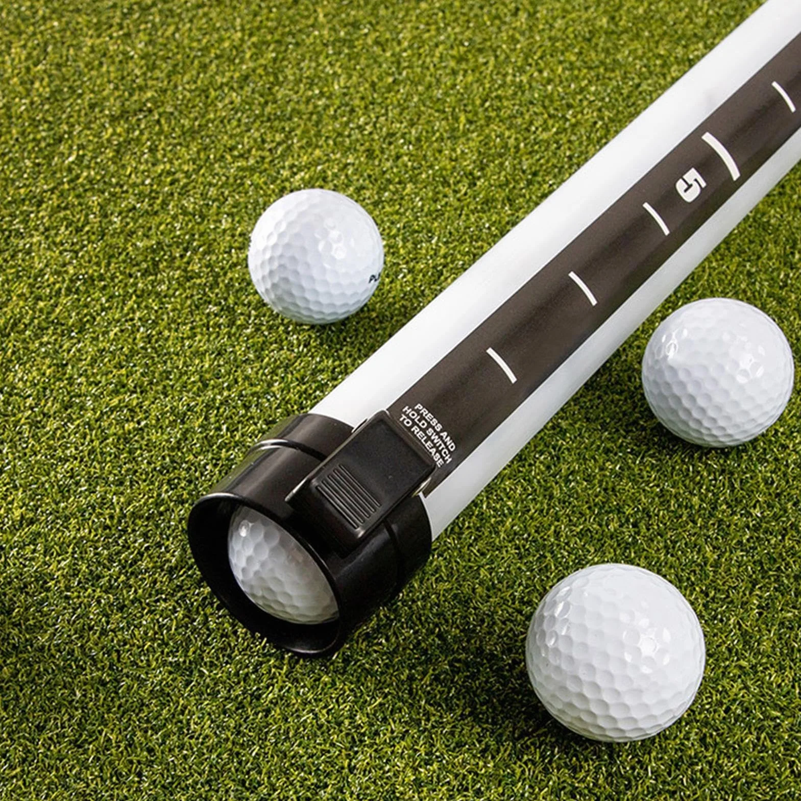 Selector de Pelotas de Golf 91 cm Tubo Herramienta de Práctica para Golfistas