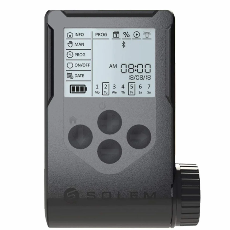 Programador riego a Pilas Solem WooBee 2 Estaciones con Bluetooth