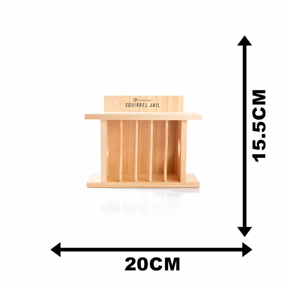Garden Mile Comedero de ardillas y comedero para pájaros, mesa de picnic grande de madera, estación de alimentación duradera para vida silvestre al aire libre, adorno de jardín para pájaros y ardillas