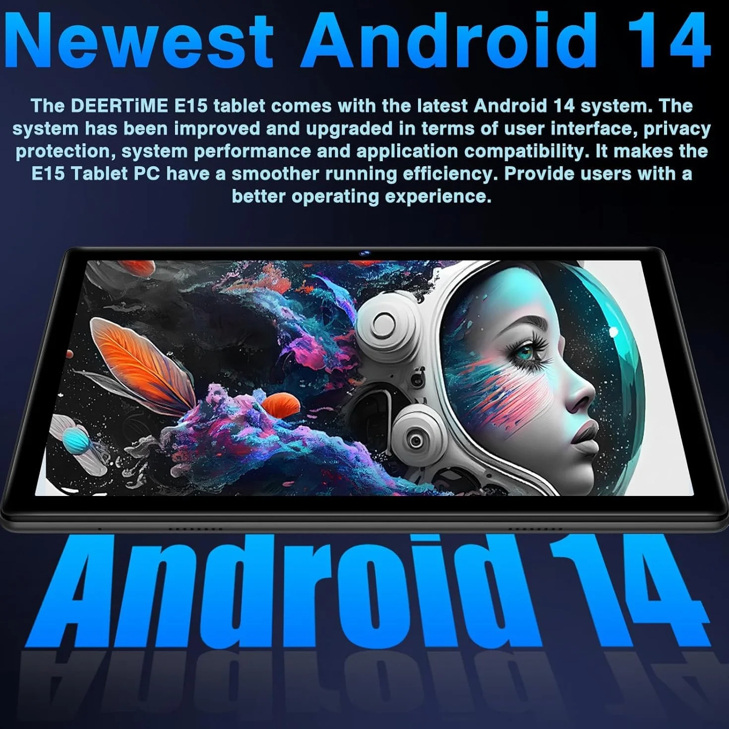 Tablet Android 10 Pulgadas 20GB RAM 128GB ROM Octa-Core 2.0 GHz WiFi 6 Bluetooth 5.0 Batería 6000mAh Negro