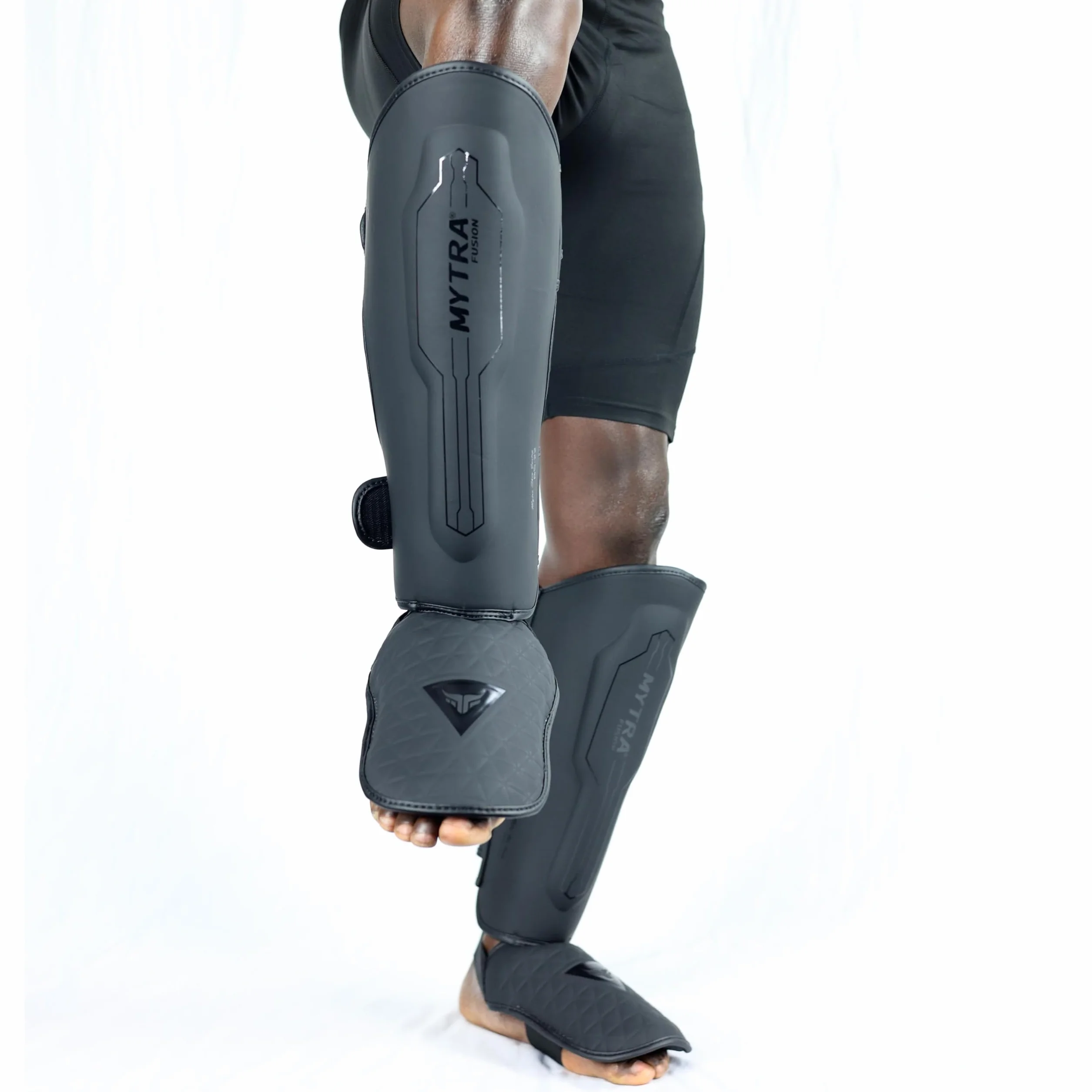 Mytra Fusion MMA Kick Boxing Shin Guards, Muay Thai Shin Instep Protection