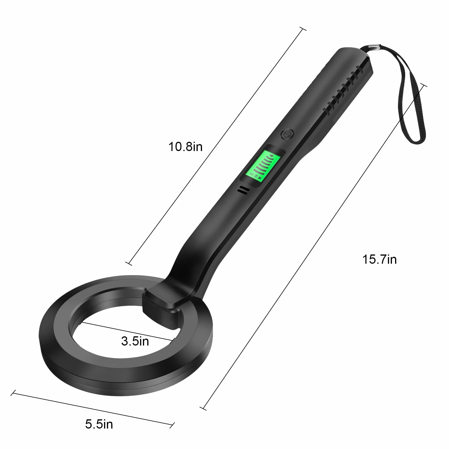 Irfora Detector de metales de mano, IP66, resistente al agua, dispositivo de posicionamiento de monedas, portátil, sumergible subterráneo, detector de tesoros subterráneo, buscador de metales