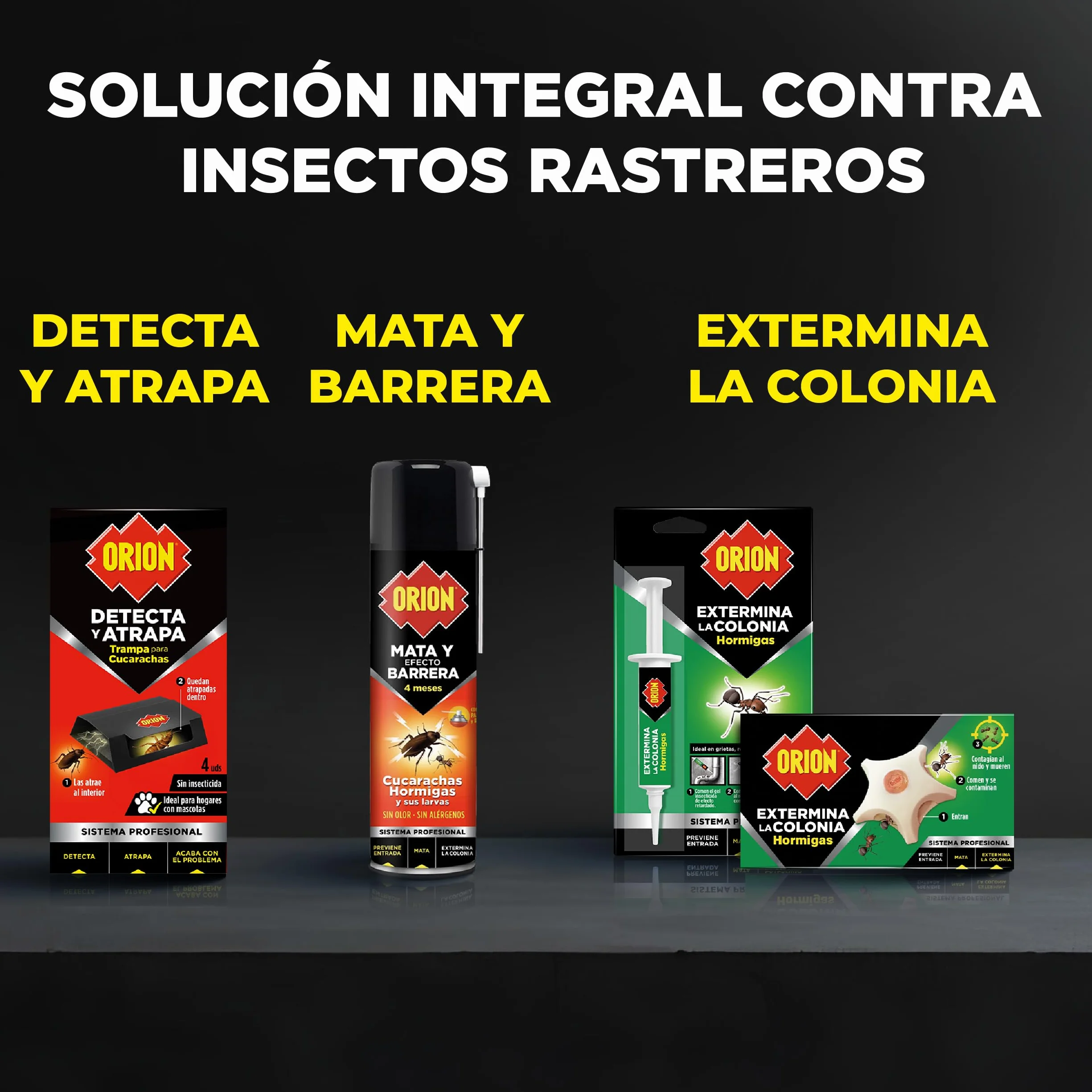 Orion - Cebo Mata Hormigas, Elimina la Colonia y la Reina, Gel de Alta Atracción, Acción Prolongada, Eficacia Profesional para el Hogar - 2 uds