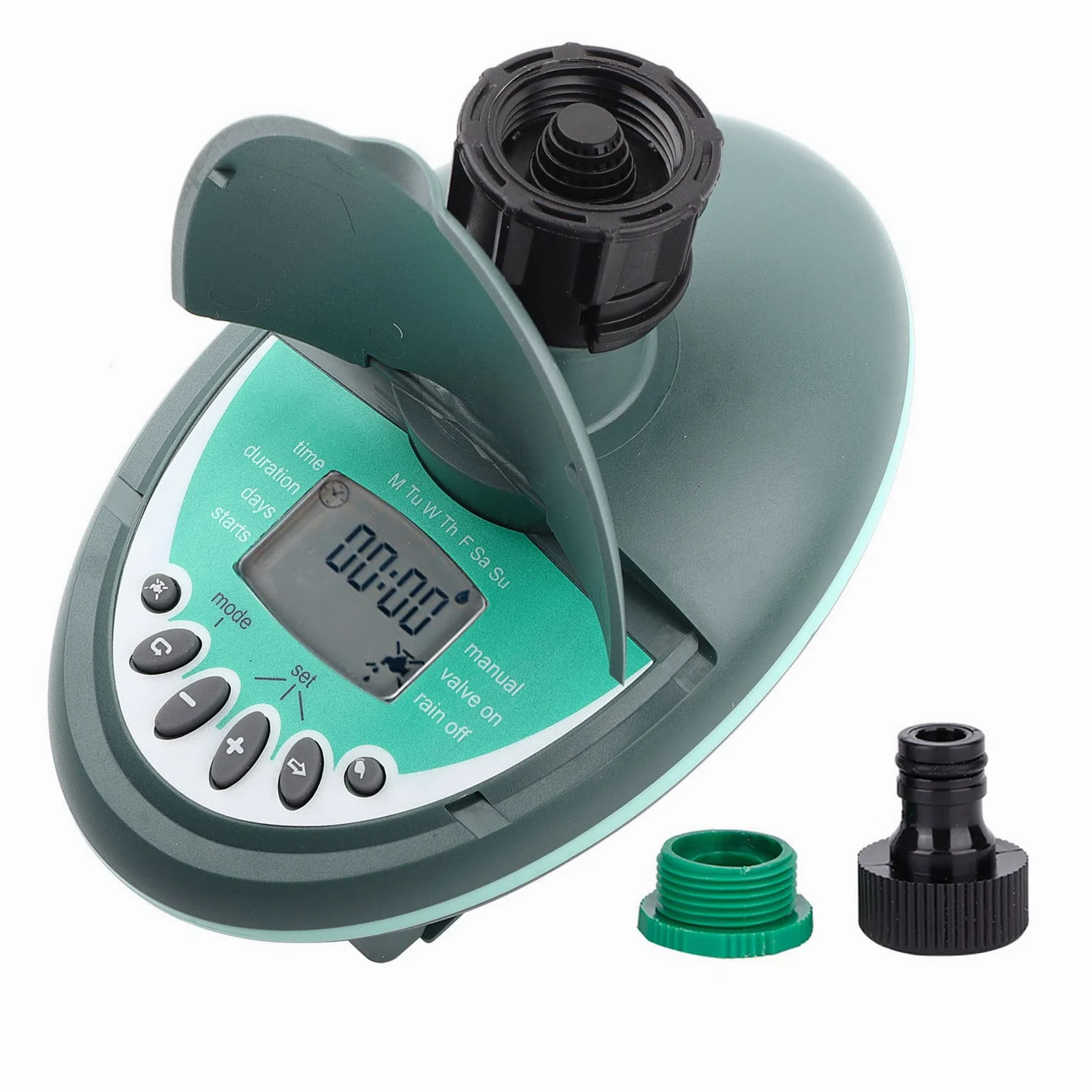 Jeanoko Controlador de Riego Automático Galcon 16 × 11 × 10 G3 4 Pulgadas Rosca Macho Hembra Controlador de Riego Inteligente Temporizador de Agua Automático Controlador de Riego