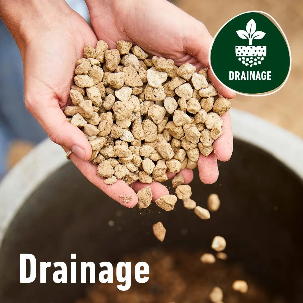 Algoflash Naturasol Granulado de drenaje y plantación – Piedra pómez 100% natural – Alternativa duradera a la bola de arcilla – 10 l