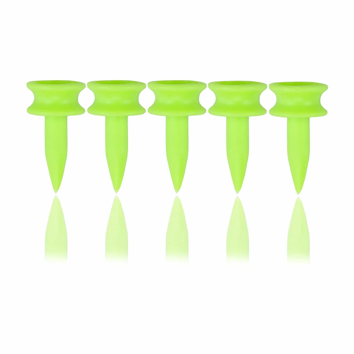 Camisetas de golf de plástico 25 mm verde 1 pulgada