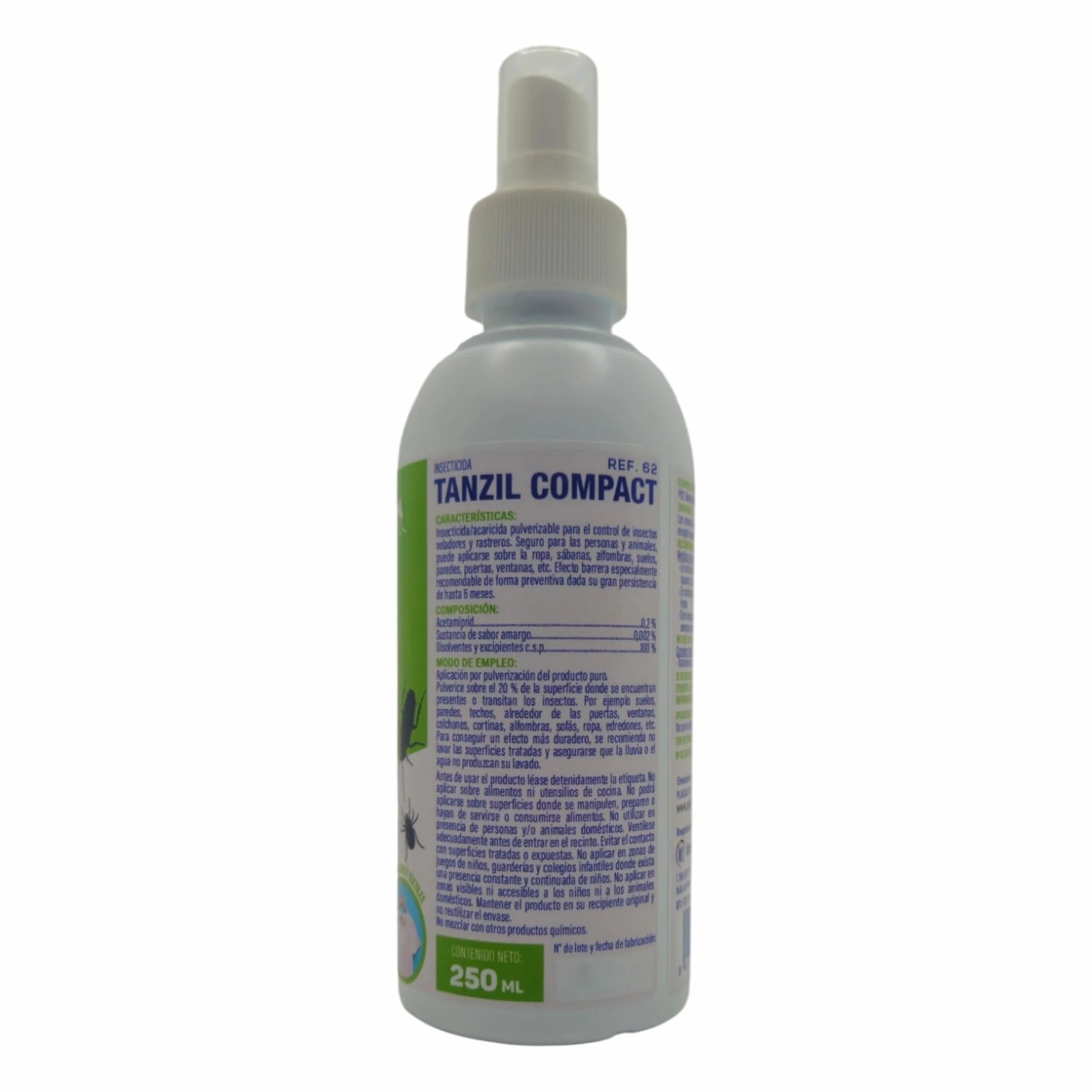 ACETAMIPRID Spray Anti Ácaros y Anti Chinches e Insectos en Tejidos | Insecticida para Maletas de Viaje | Persistencia de 6 meses | 250ml