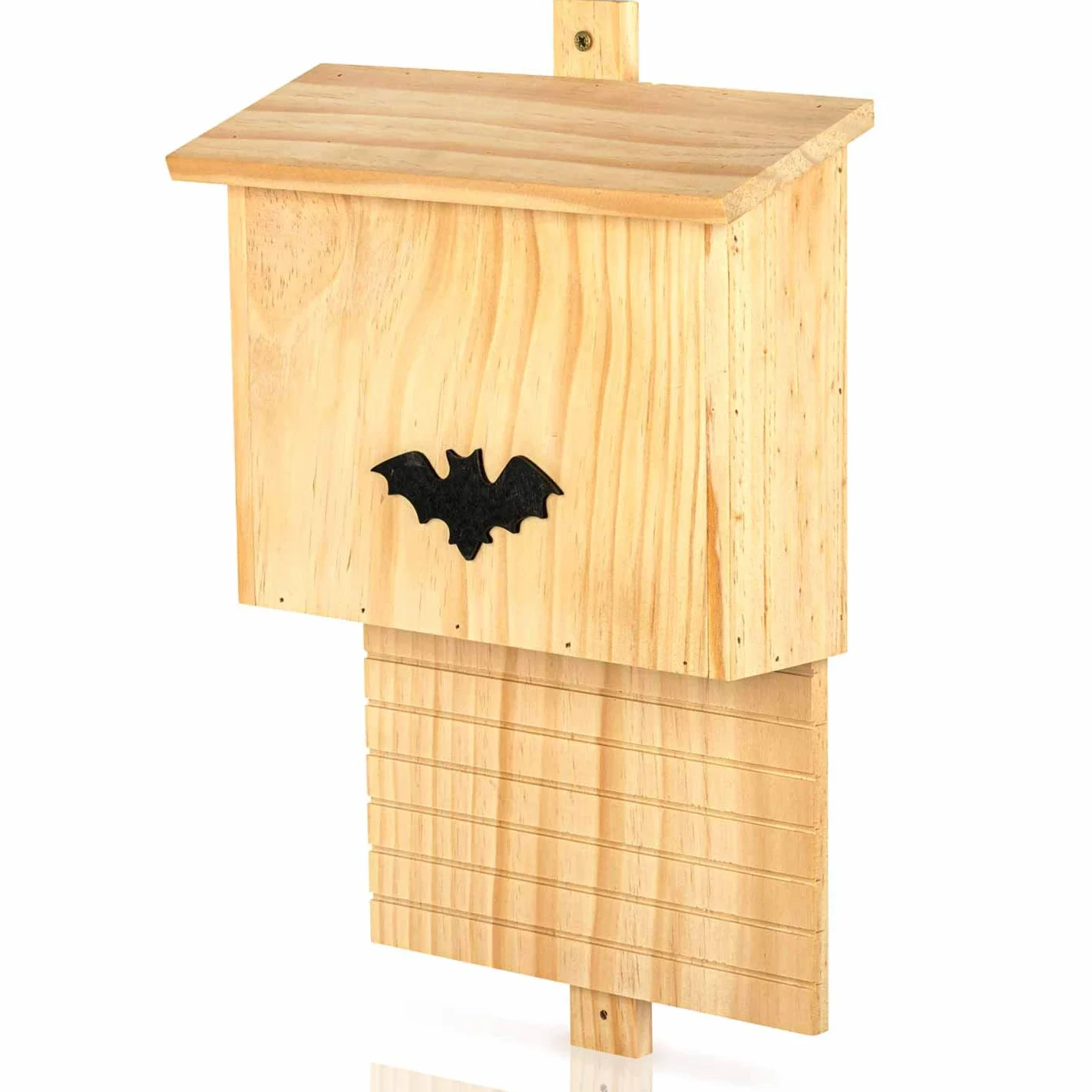 Hotel para murciélagos Hecho de Madera | Albergue Refugio Caja Nido Cueva 42 x 29 x 10 cm | Casa para murciélagos - Protección de Especies en tu jardín