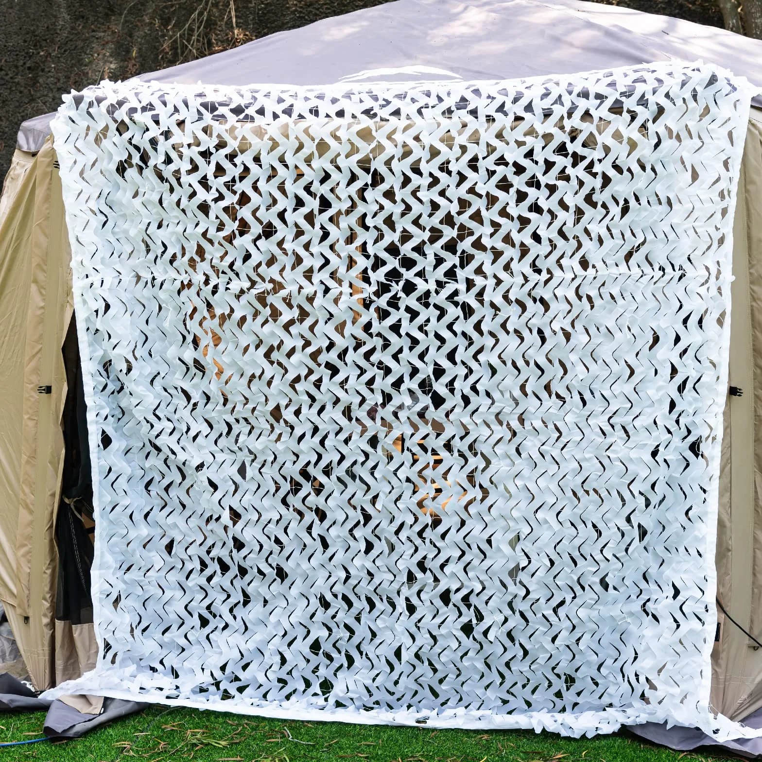 HYOUT Red de camuflaje para interior y exterior, cubierta de privacidad, decoración, salón, camping, caza