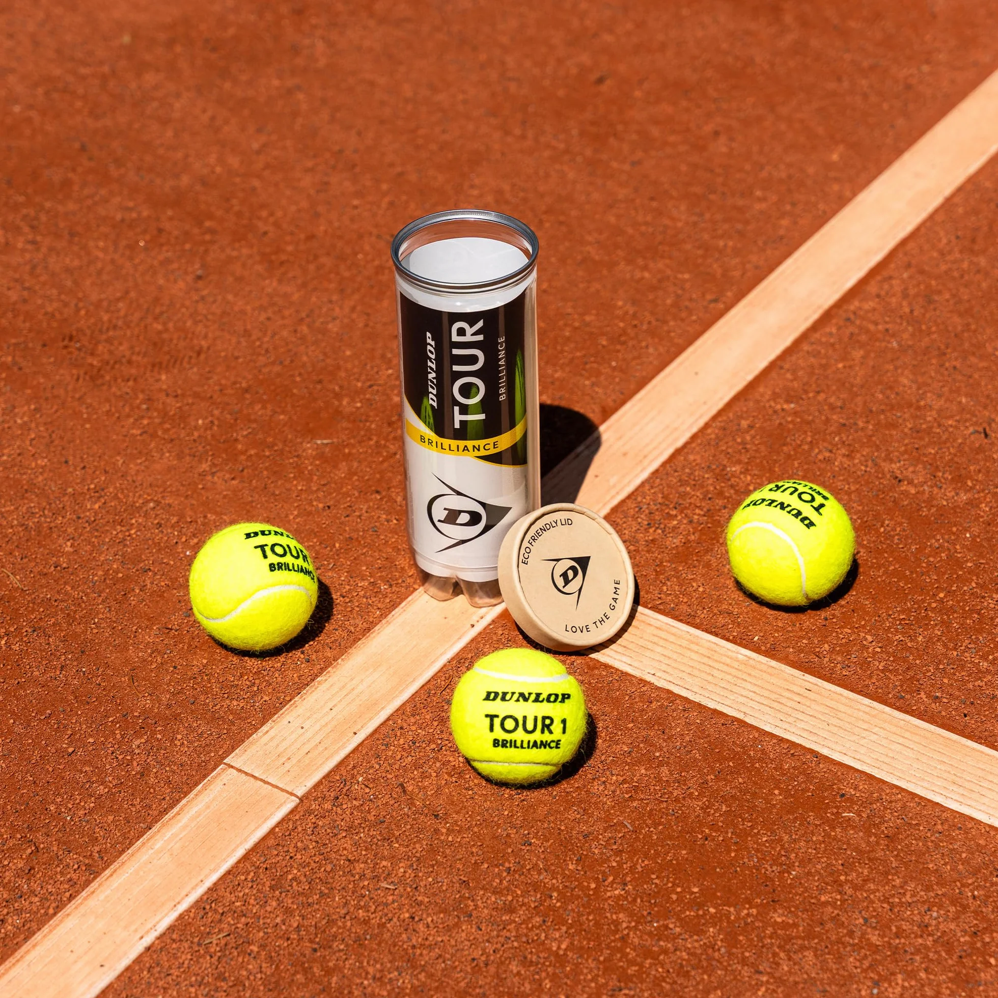 Dunlop Pelota de Tenis Tour Brilliance 3 Pelotas