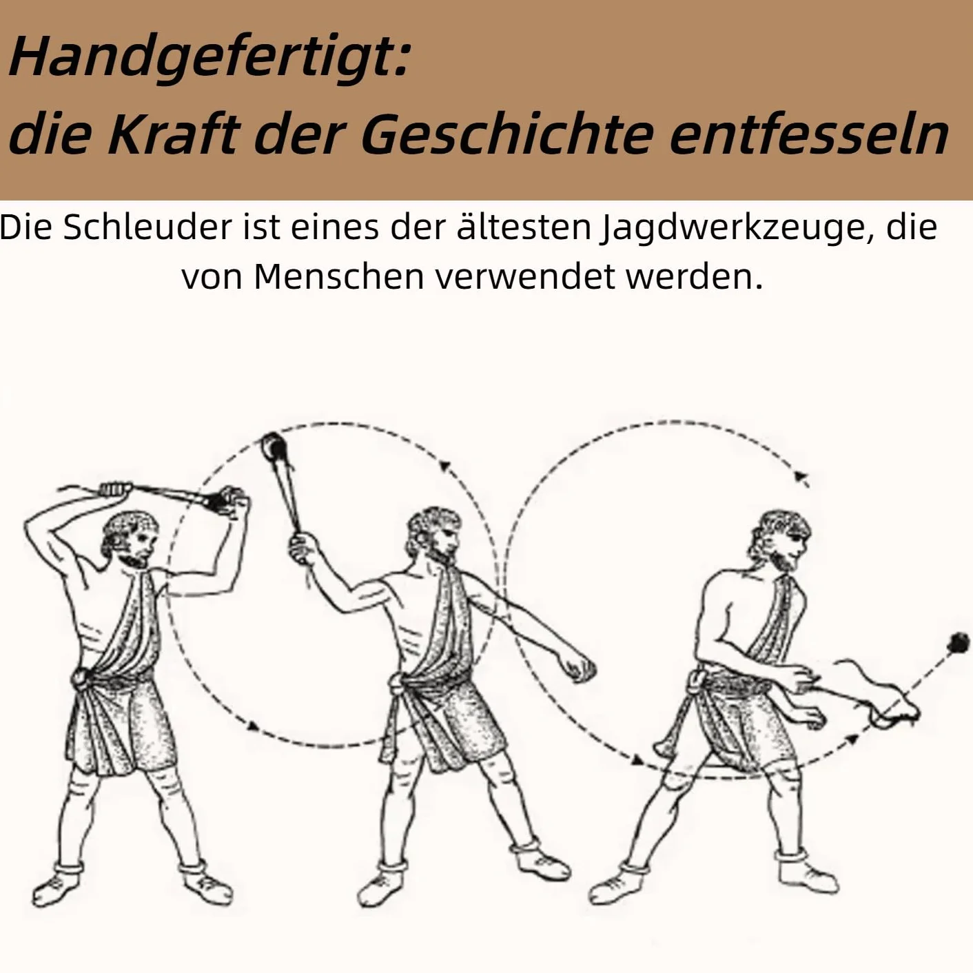 Tirachinas de piel sintética y paracord – lanzador de pelotas de golf y tenis