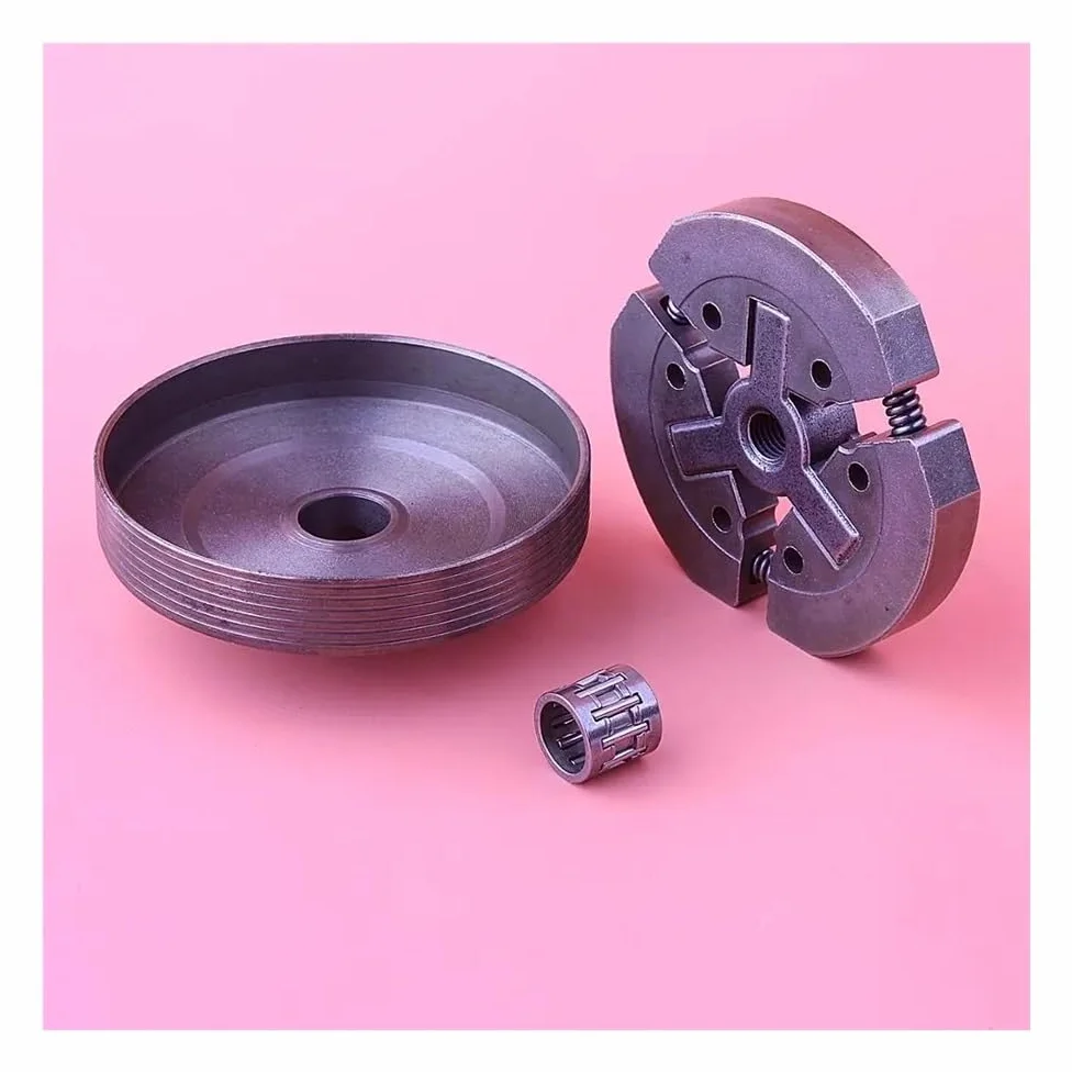 Tambor de Embrague 3/8 7T, Kit de rodamiento de Aguja y Embrague Apto for Motosierra 3800, Piezas de Motor de Motosierra