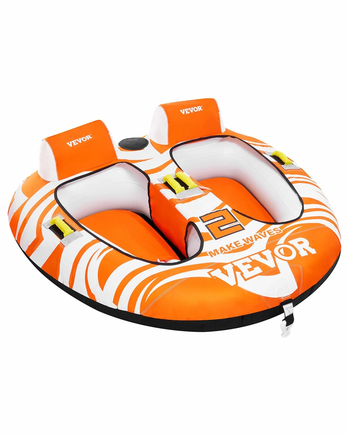 VEVOR Flotadores Remolcables 2 Personas para Botes Cabina Nailon 840D 1590x1665x630 mm
