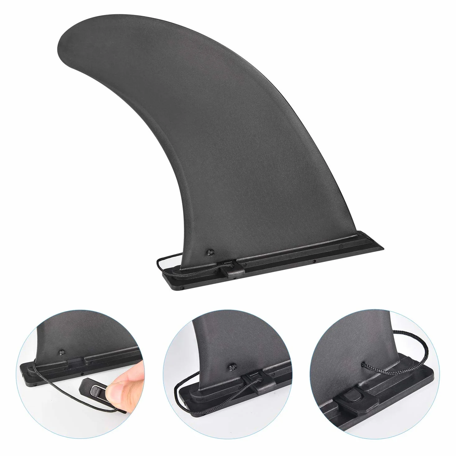 Universal Aleta de Tabla de Surf, Nylon Seguro Reforzado Quillas Surf, Accesorios Surf para Longboard, Paddle Board Inflable