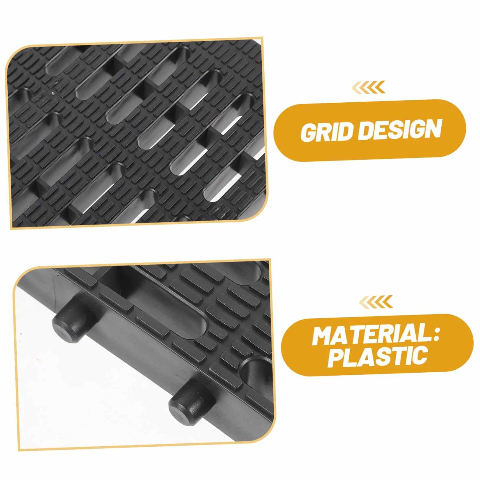 DOITOOL Rejilla De Drenaje De Plástico para Jardín Y Cocina Cubierta De Alcantarilla con Alta Capacidad De Carga Y Fácil Limpieza Ideal para Garajes Patios Y Áreas Exteriores 7.87X7.87X0.87