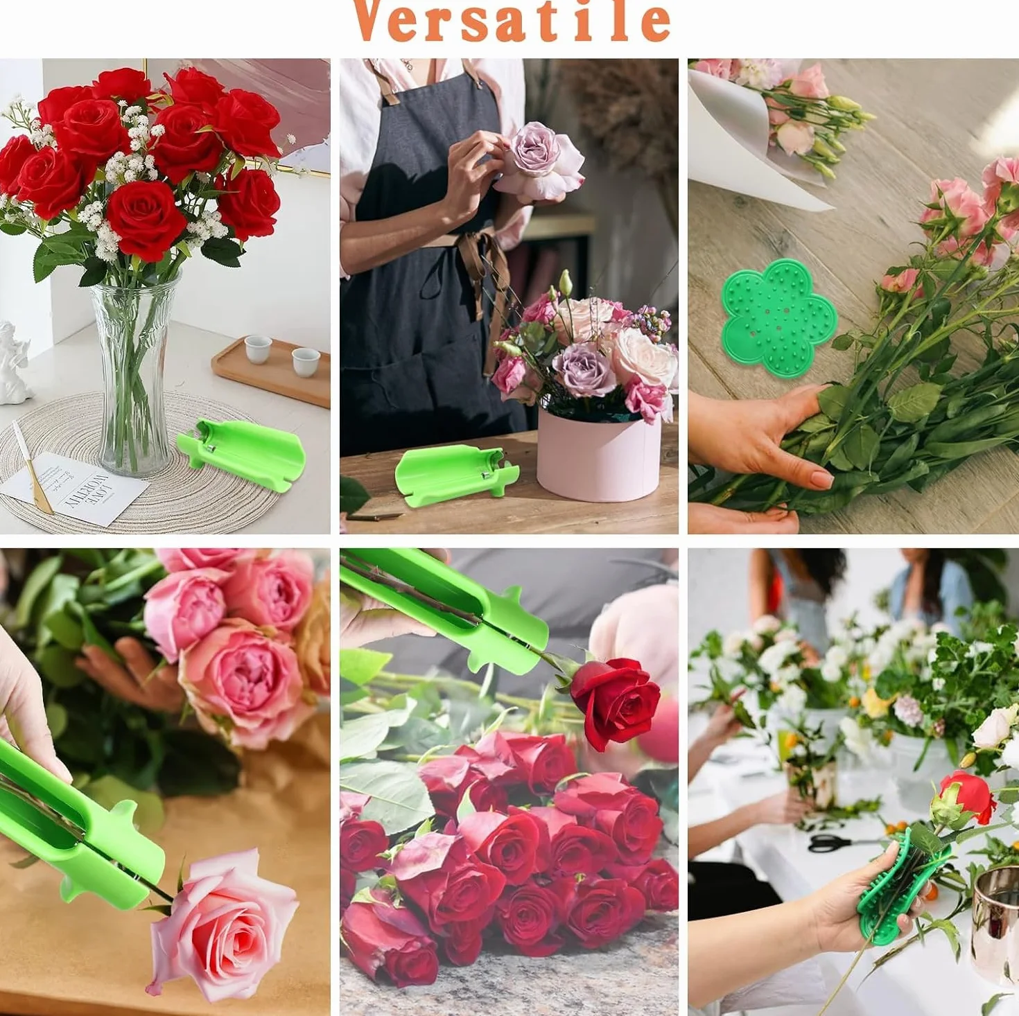 2 peladores de espinas de rosa, removedor de espinas de rosa, limpiador de flores, jardinería, adecuado para floristería profesional, hogar, bricolaje, trabajo profesional de jardinería