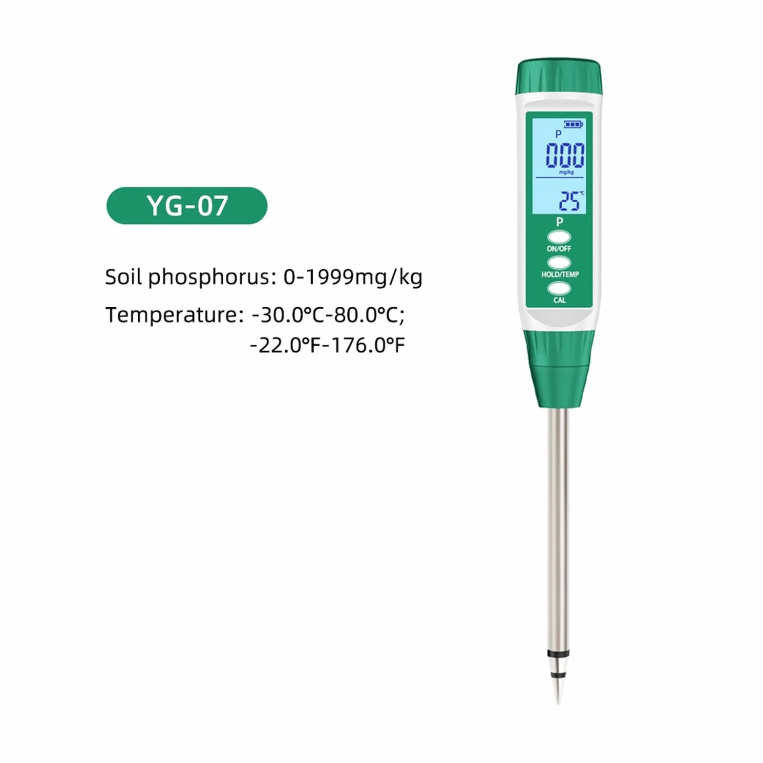 Medidor digital de NPK for suelo, analizador nutrientes nitrógeno, fósforo y potasio acción rápida, comprobador fertilidad Agricultura y actividades al aire libre