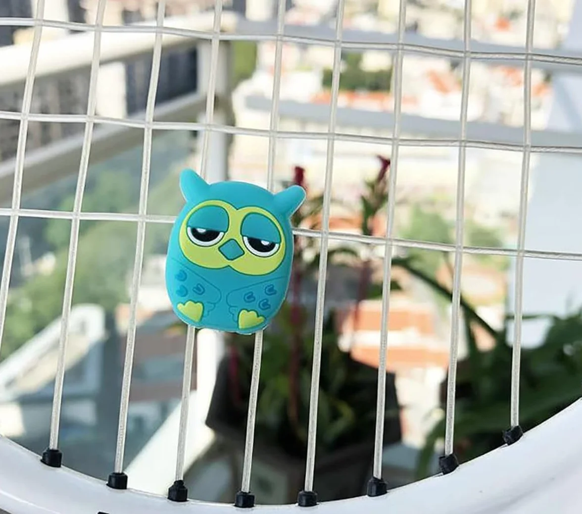 10 Piezas Amortiguador de Silicona para Raqueta de Tenis con Estampado Animal