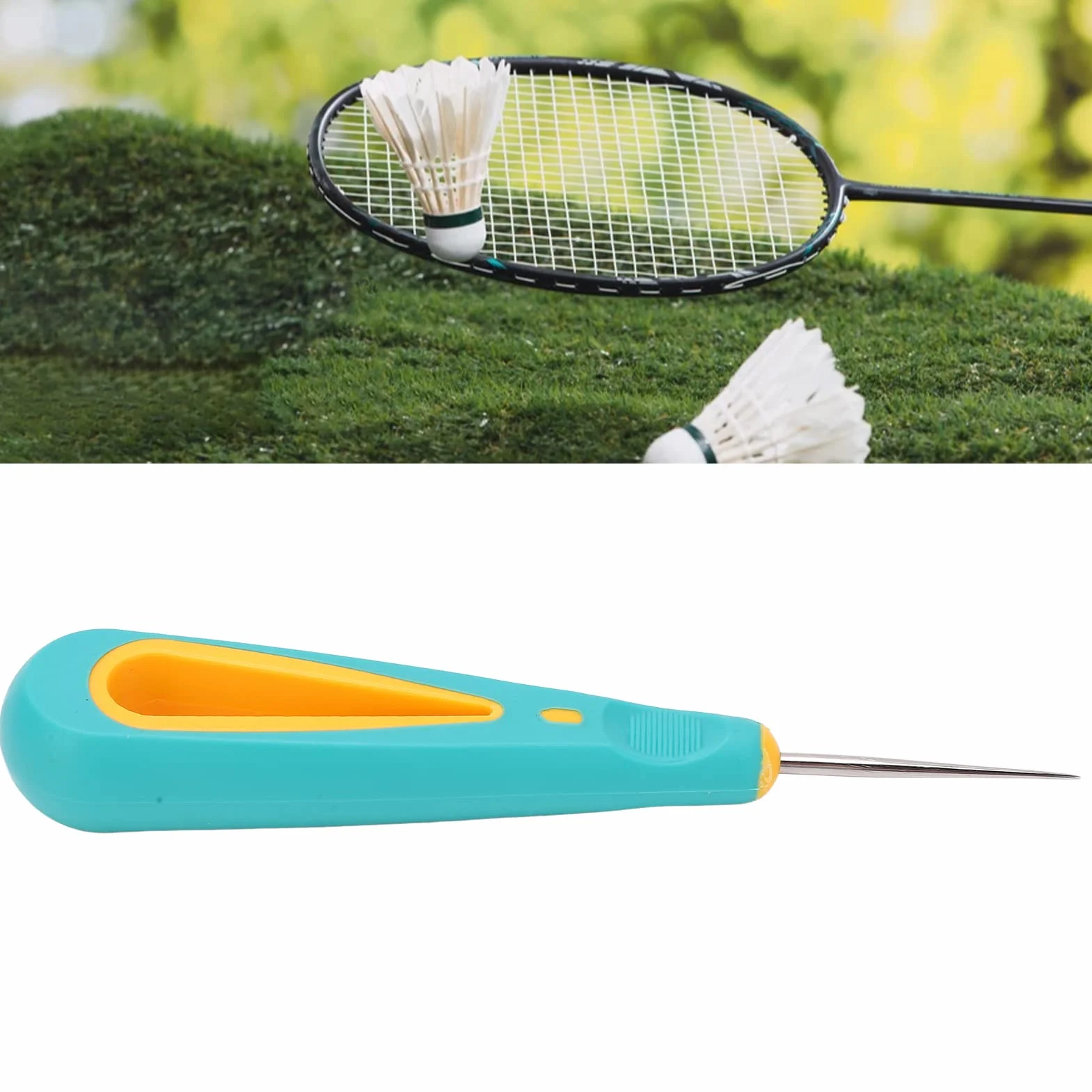 VGEBY Punzón Recto para Encordar Bádminton Tenis Raqueta Herramientas Largueros
