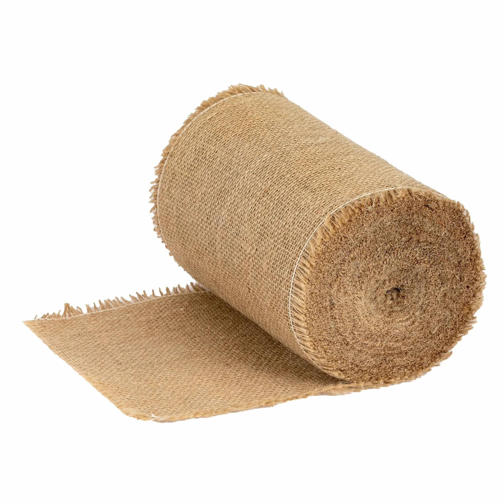 La Cordeline - Cinta de arpillera natural, 20 cm, rollo de 18 metros, para manualidades, decoración, jardinería