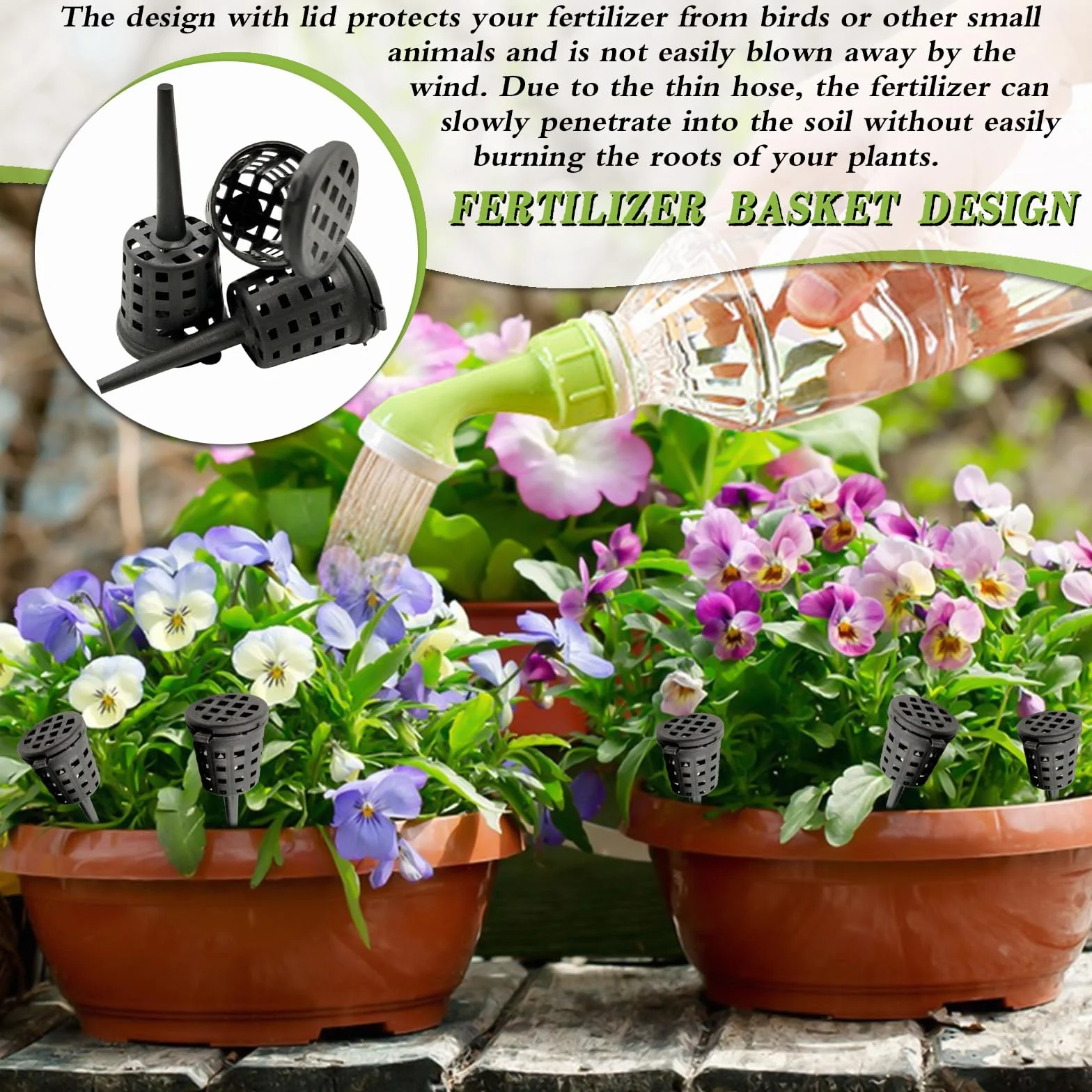 Canasta de Fertilizante para Bonsáis y Orquídeas – Fertilizante de Lenta Liberación para Abono de Plantas, Ideal para Jardineros y Bonsáis
