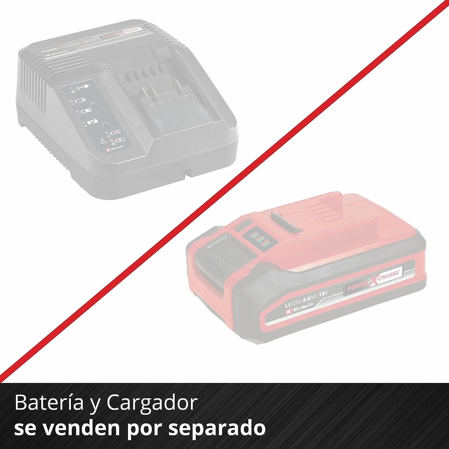 Einhell Cortasetos con batería GE-CH 36/65 Li-Solo Power X-Change (36 V, 65 cm de Longitud de Corte, 30 mm Distancia Entre Dientes, Mango Giratorio, colector de Recortes, sín batería)