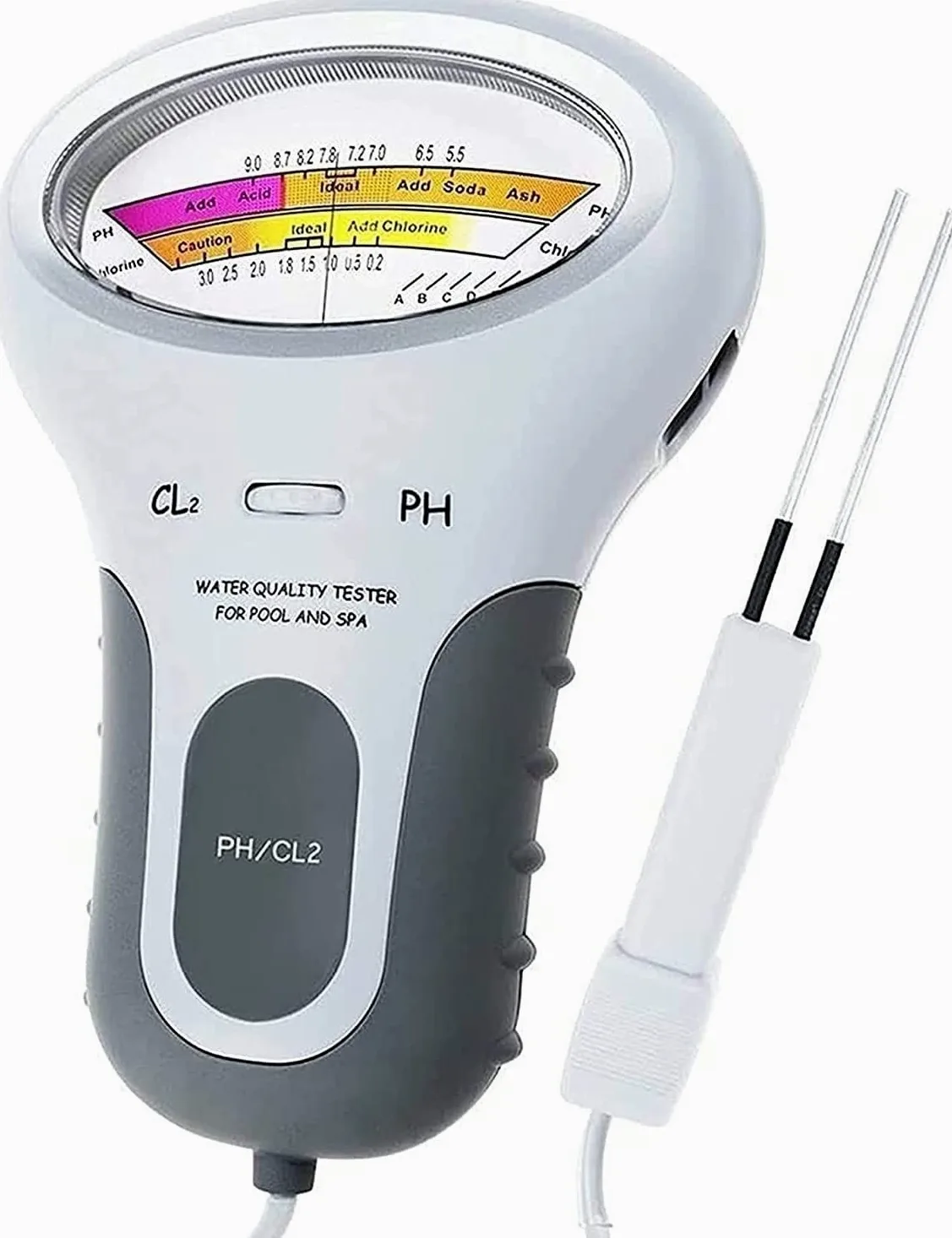 Probador de Calidad del Agua preciso Monitor Digital portátil Probador de Agua Ph Análisis de medidor Kit de Prueba de Piscina de Cloro Práctico Detector de Calidad del Agua