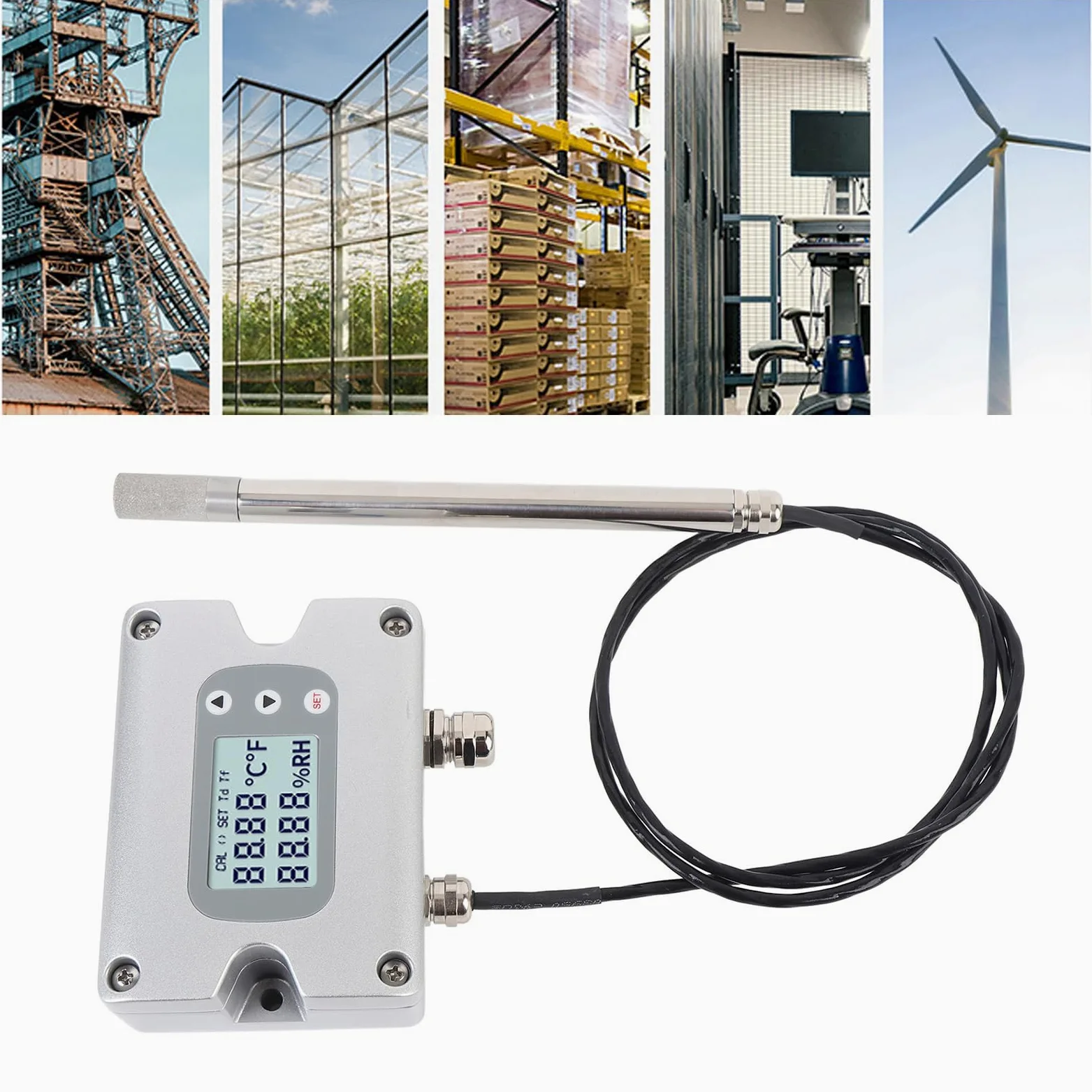 Sensor de Temperatura y Humedad de Alta Precisión para Entornos Hostiles Transmisor Termistor PT1000 1 Unidad