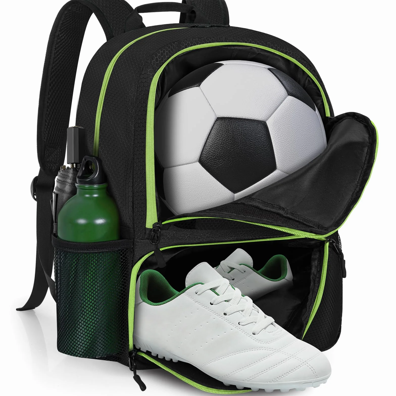 OUUTMEE Mochila deportiva para fútbol baloncesto voleibol resistente organizador pelotas zapatos gran capacidad