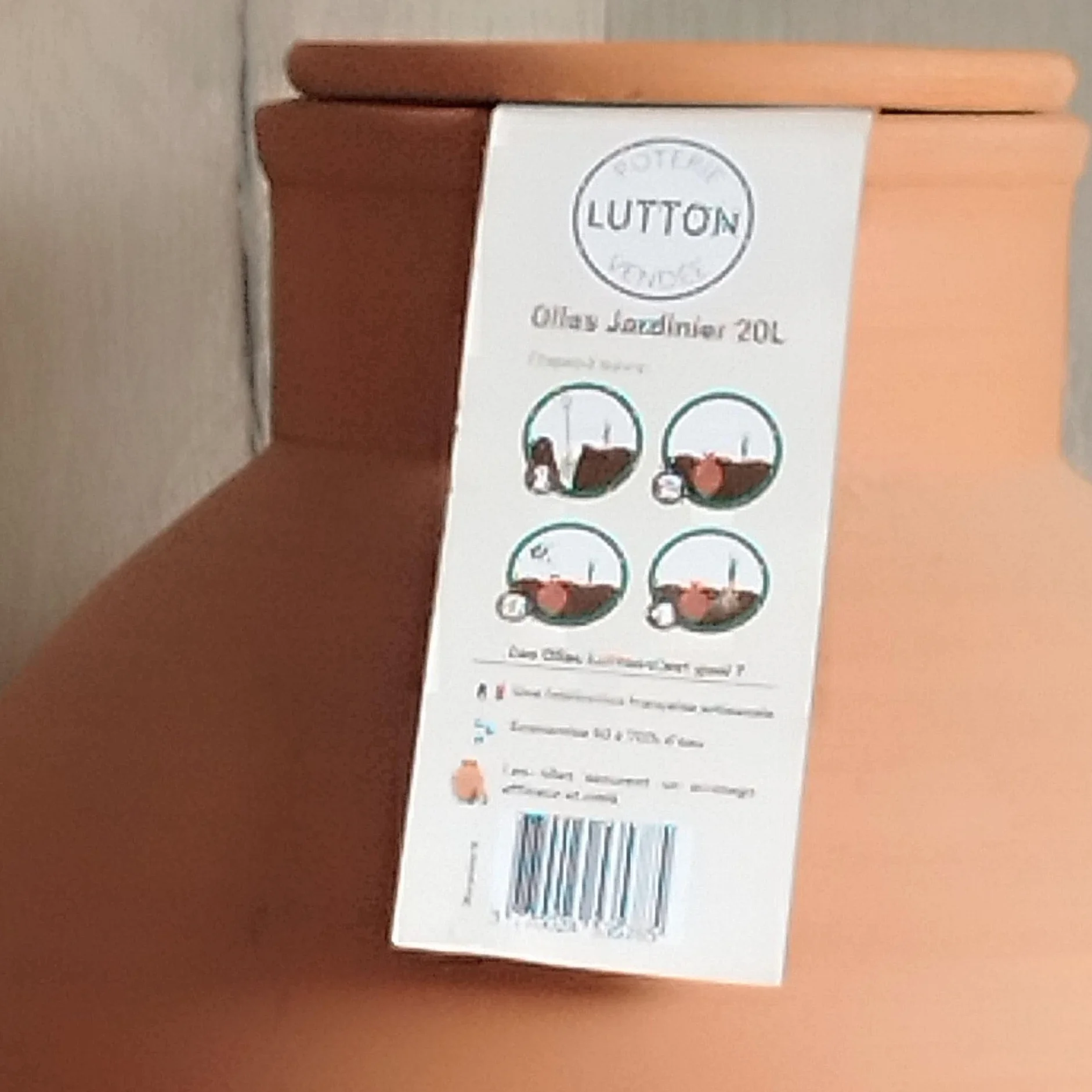 Ollas Lutton Olla Terracota para Enterrar 5L | Riego Automático y Ecológico para Plantas de Exterior | Sistema de Riego Natural | OYA Terracota | Autonomía 7 Días