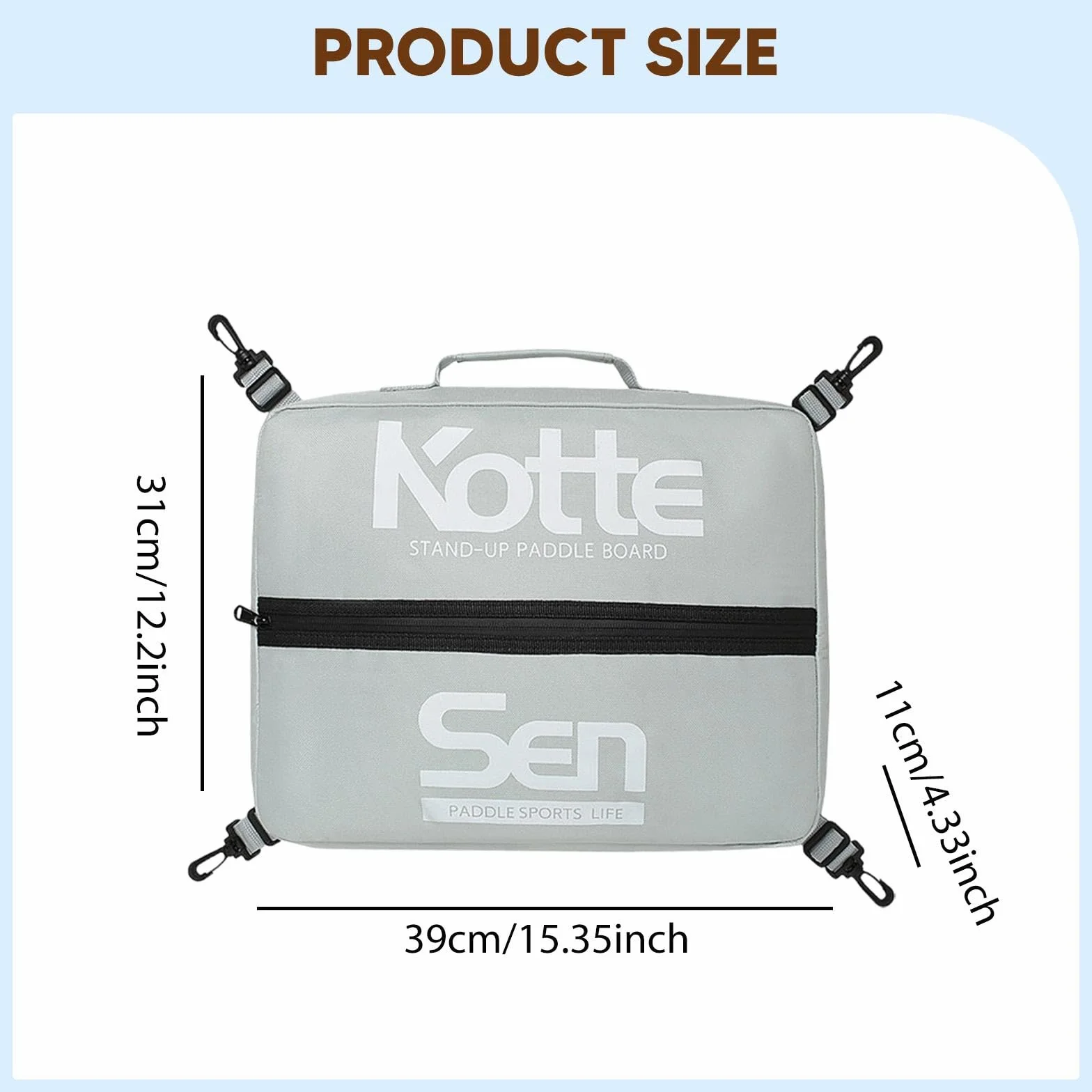 Predolo Bolsa de Cubierta para Tabla de Paddle Surf, Almacenamiento Aislante Impermeable Oxford