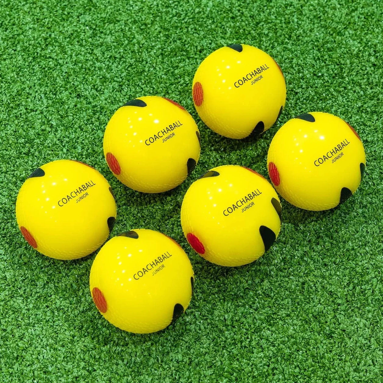 FORZA Fortress Pelotas de Cricket Paquete de 6 Práctica Junior Senior Bolos Juego de Plástico Entrenamiento