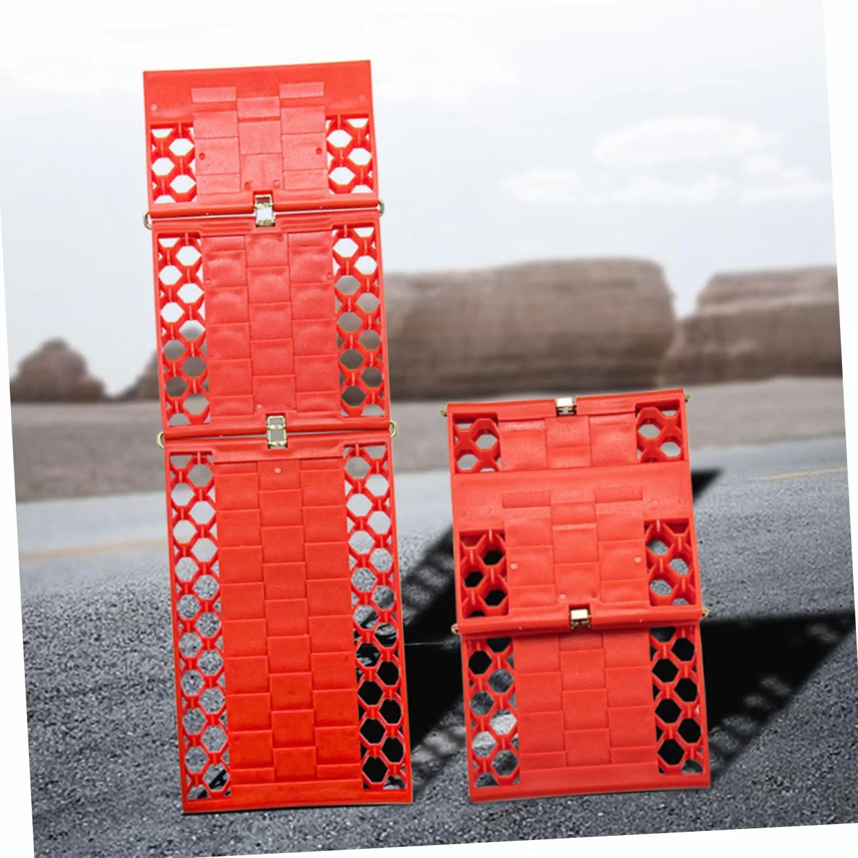 Tablas de Tracción Plegables PP para Neumáticos de Coche Recuperación Todoterreno