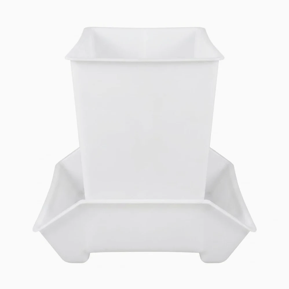 Comedero Gallinas para Aves de, Plástico PP, 30+ kg Capacidad, y Antiderrame