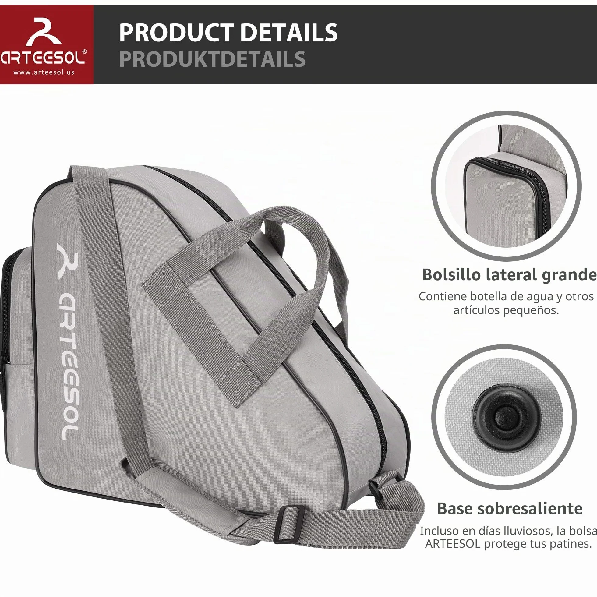 Bolsa para Patines de Hielo y en Línea para Niños y Adultos