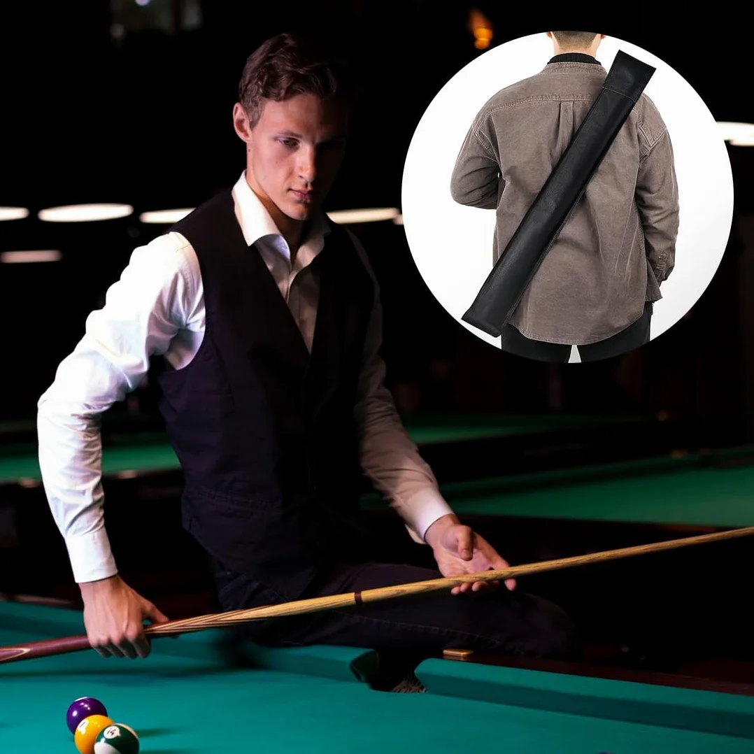 Bolsa para Taco de Billar 1/2 Snooker, Estuche Portátil de Almacenamiento con Bolsa para Accesorios