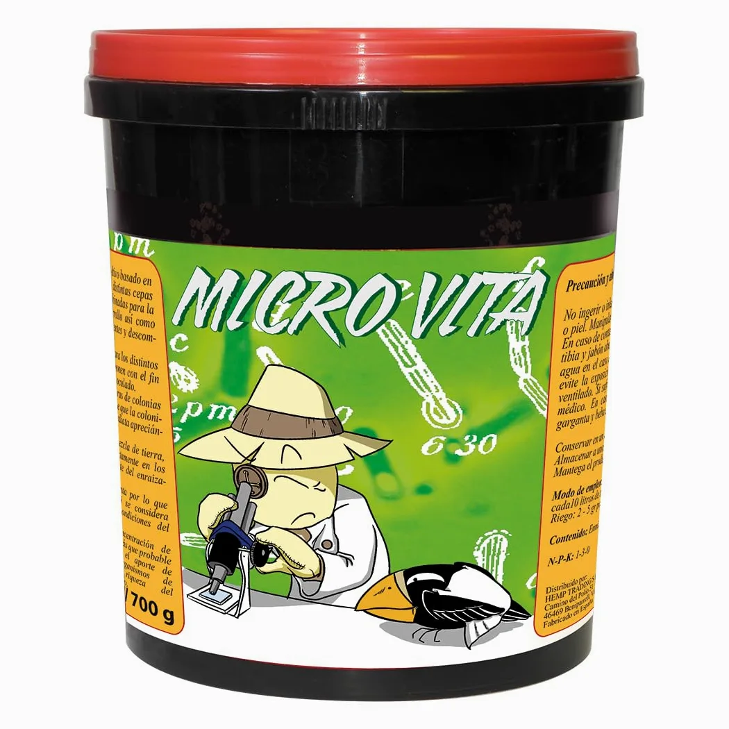 Microvita 700 g – Concentrado de Microorganismos Beneficiosos para el Suelo, Estimula Raíces, Mejora la Absorción de Nutrientes y la Salud del Sustrato