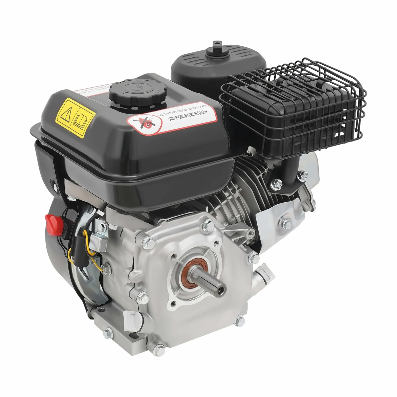 Motor de gasolina de 7,5 CV de 4 tiempos, 212 ccm, motor de cartas, motor eléctrico, arranque por cable, motor industrial, motor de accionamiento para generadores Go Kart, microtillers máquinas de