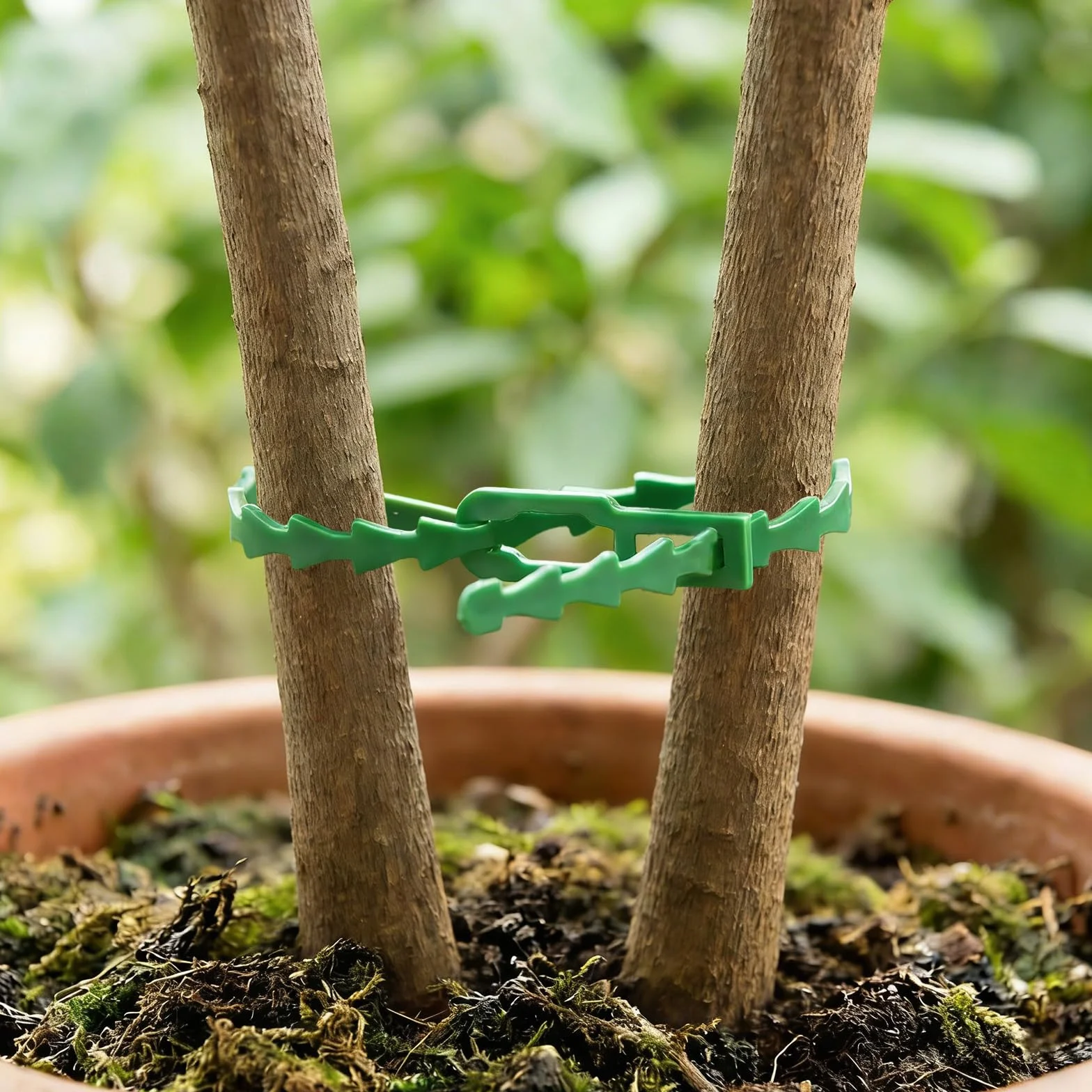 Bridas para Plantas Verde, Ajustable Lazos de Plantas, Flexible Corbata de Planta Lazos de Plantas, Multifuncional lazos de Jardinería para Cuidado del Crecimiento de Plantas Jardín (200 Piezas)