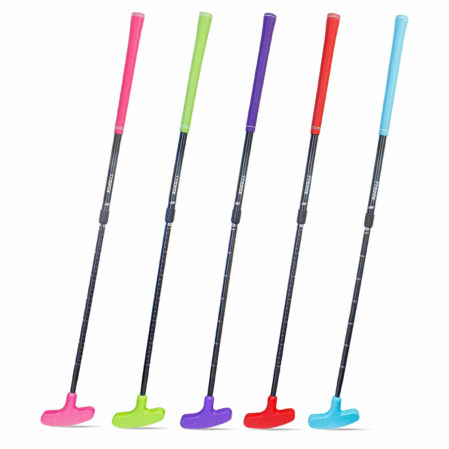 KOFULL 5 Pack Putters de Golf Bidireccionales Longitud Ajustable para Hombres y Mujeres