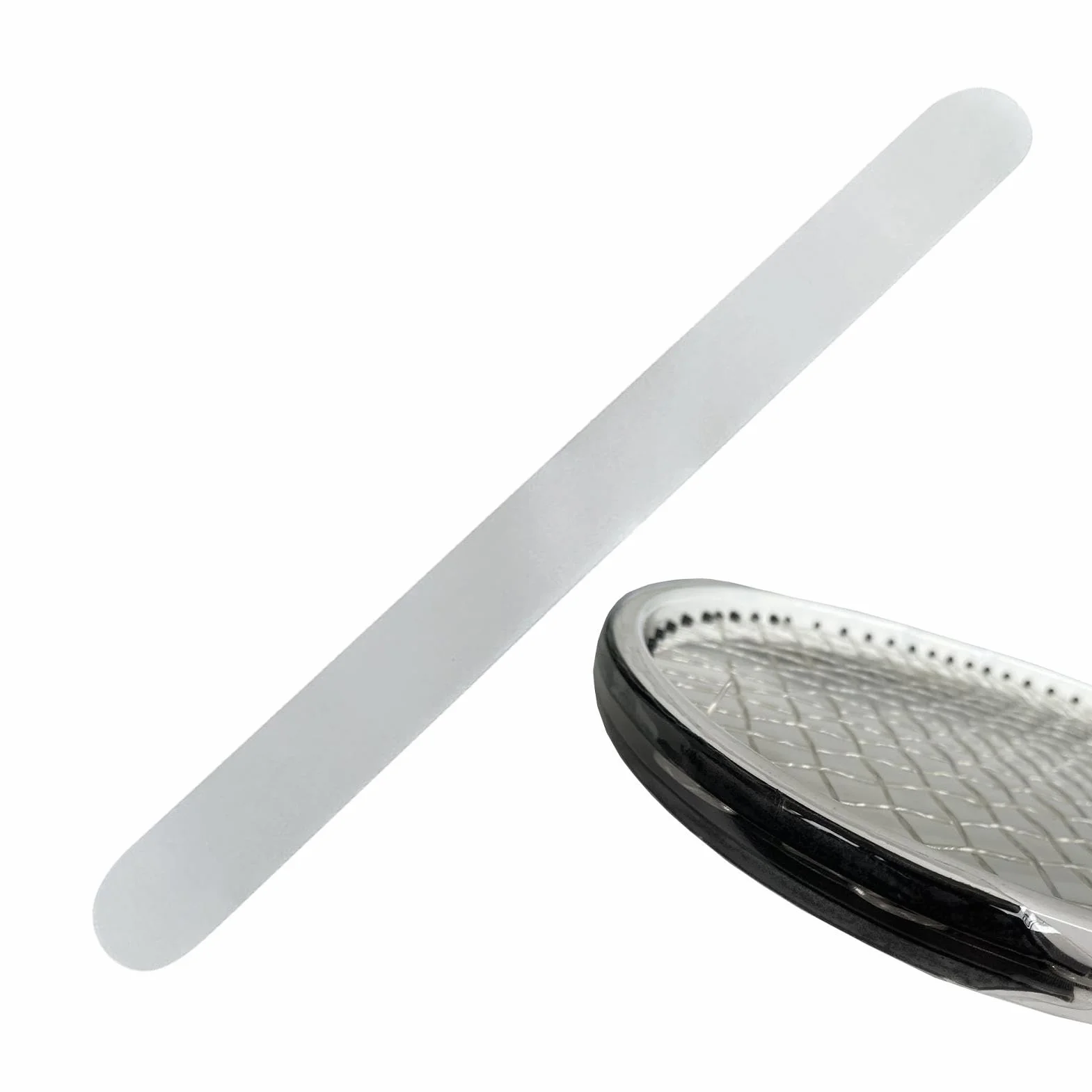 Cinta de protección para marco de raqueta de tenis transparente