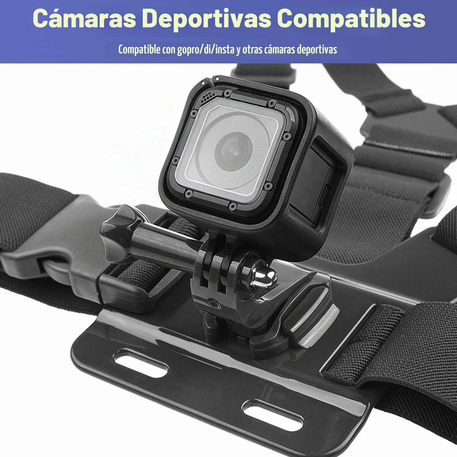 Soporte de Pecho para Teléfono Arnés Chesty Cinturón Cámara Acción Compatible GoPro DJI Osmo SJCAM Samsung Galaxy Ciclismo Esquí Trekking