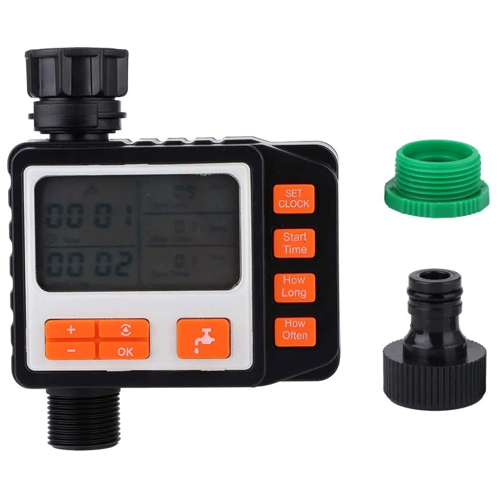 Temporizador de riego, Pantalla LCD Temporizador de riego Controlador de riego automático para jardinería doméstica, producción agrícola, jardinería y producción hortícola