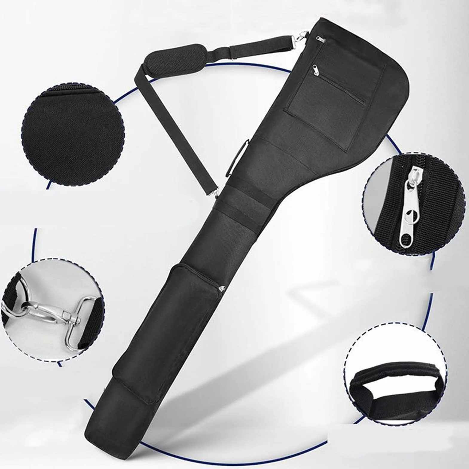 Bolsa de golf compacta impermeable con correa ajustable para hombres
