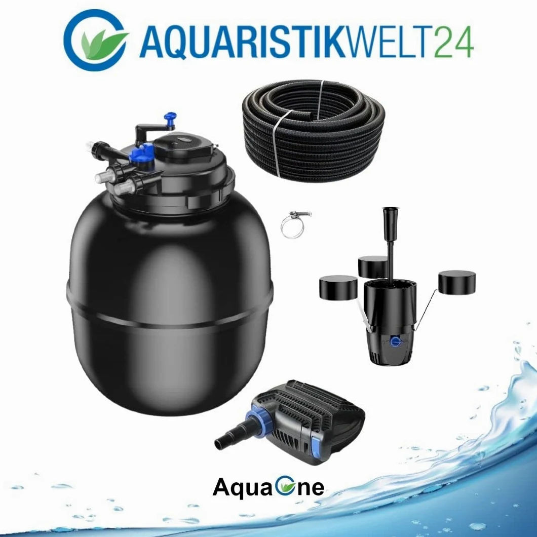 AquaOne 29 CPF 75000 - Filtro de presión para estanque (120 W, para estanque de hasta 100.000 l, lámpara UVA)