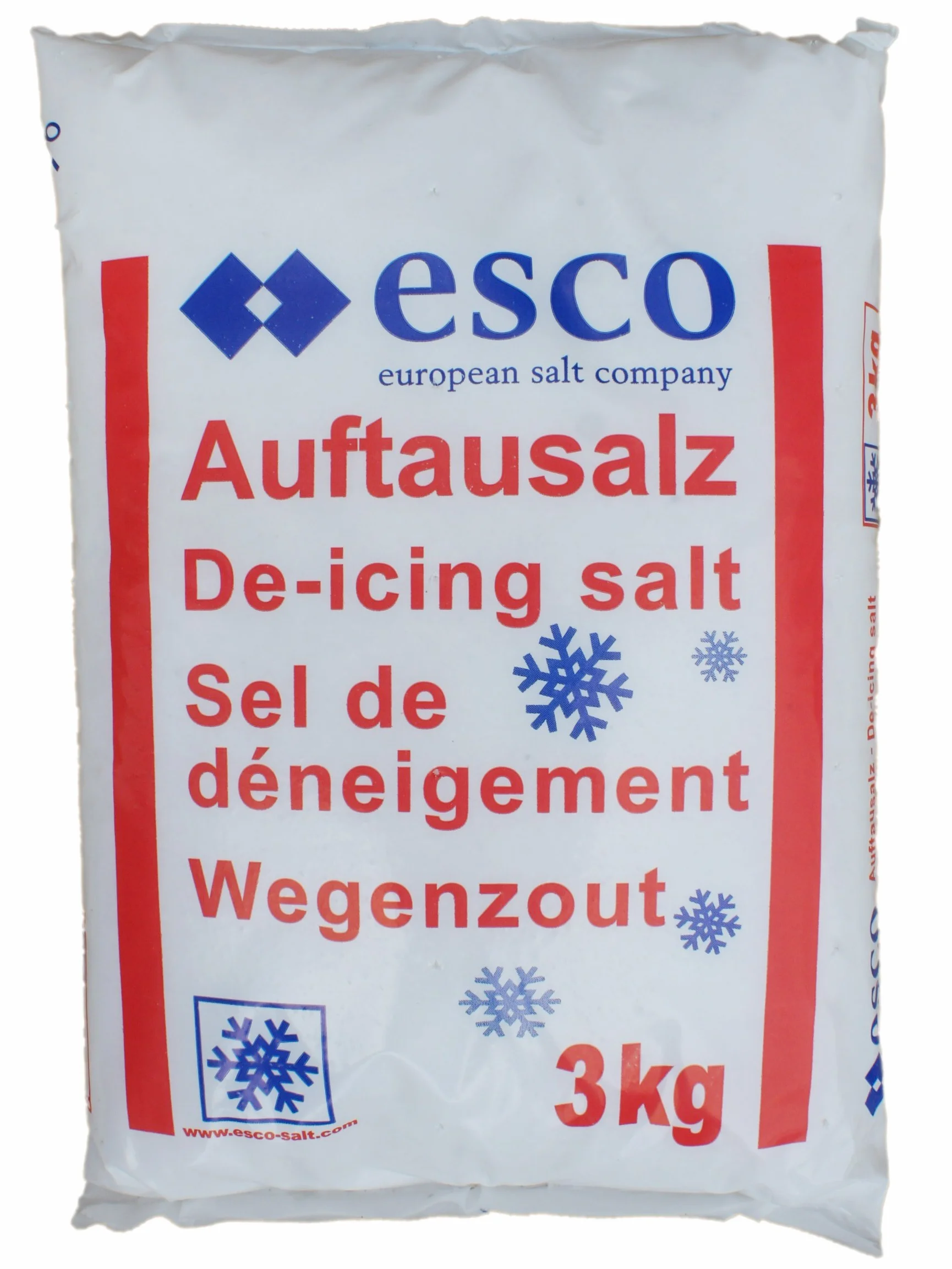 Esco - Sal para deshielo (4 x 3 kg)