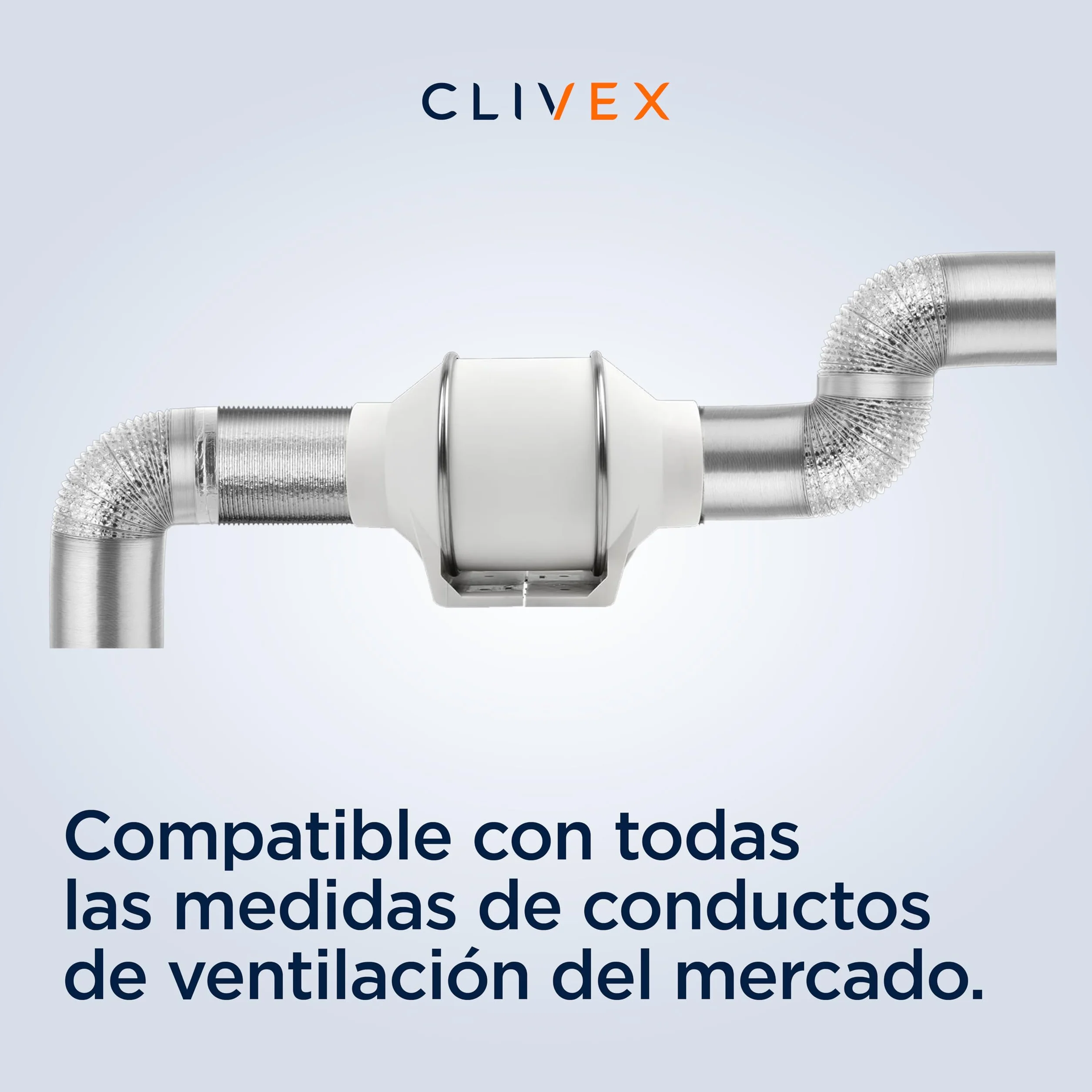 Clivex TT Extractor en línea en Diferentes tamaños. Motor eficiente (ø150mm (420m³h))