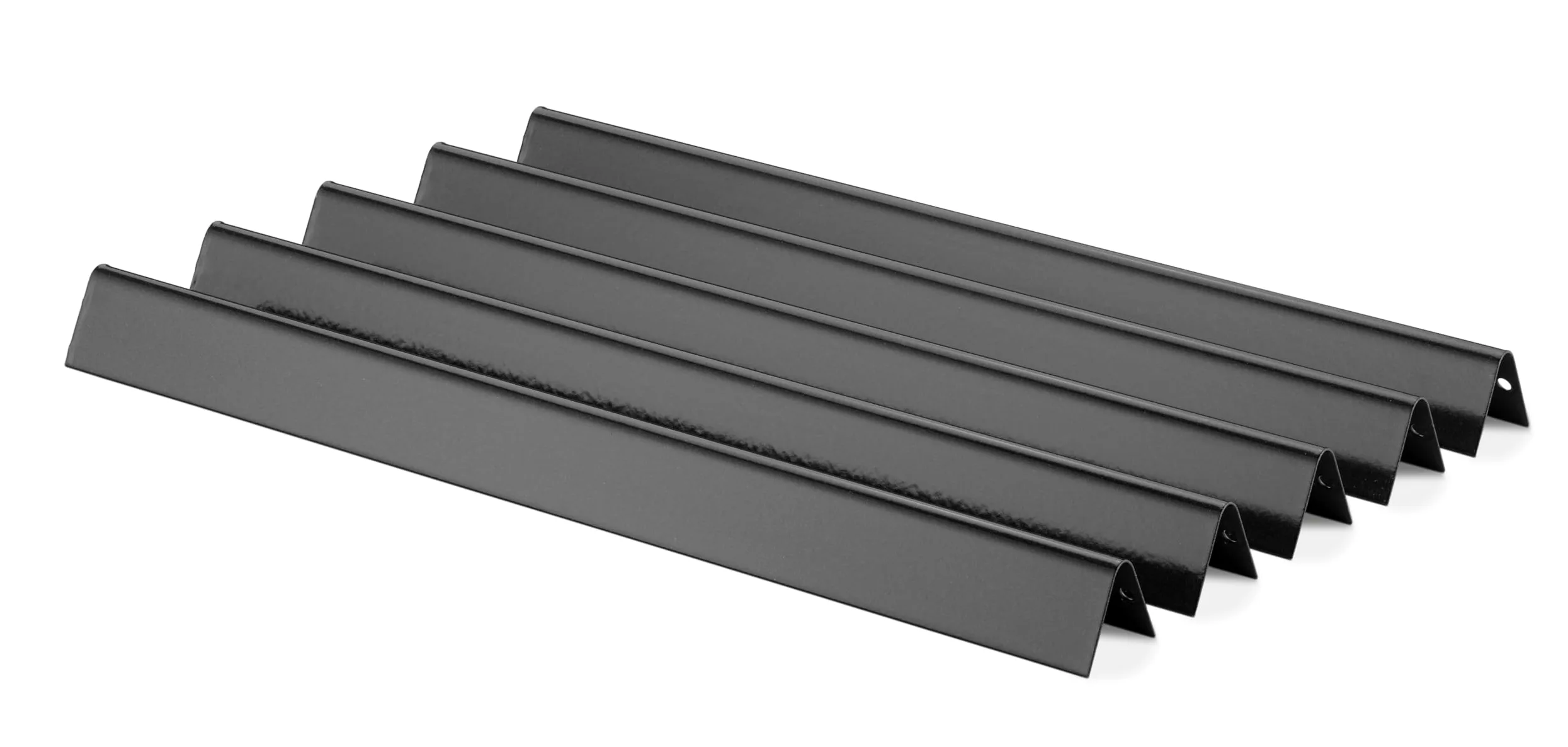 Weber Flavorizer Bars esmaltadas para Spirit Serie 200 hasta 2012 / Set de 5 Barras de Acero con Esmalte de Porcelana para Calor Uniforme, Negro (7534)